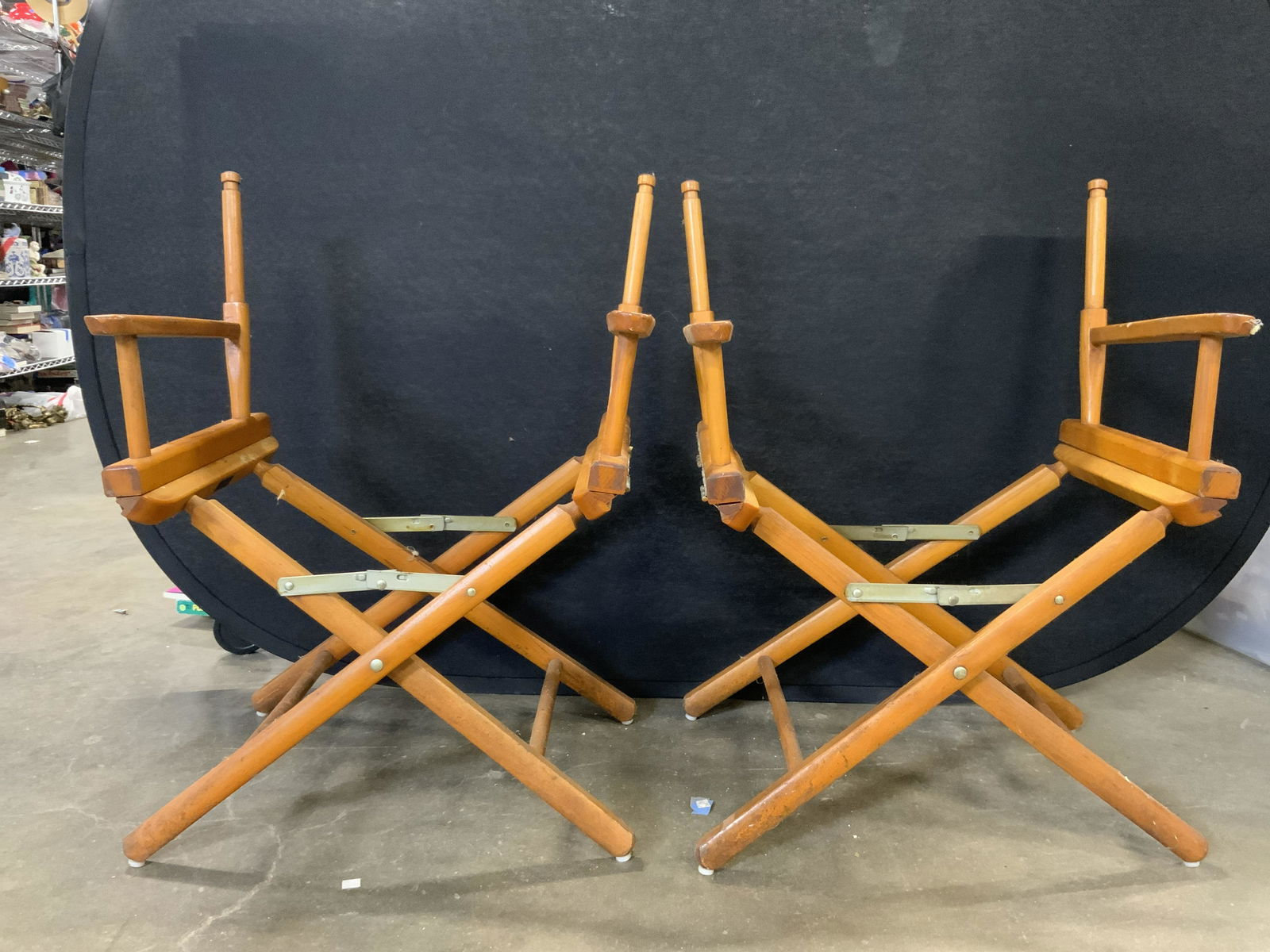 Pair Vintage Wooden Directors Chair Frames (1 of 7)