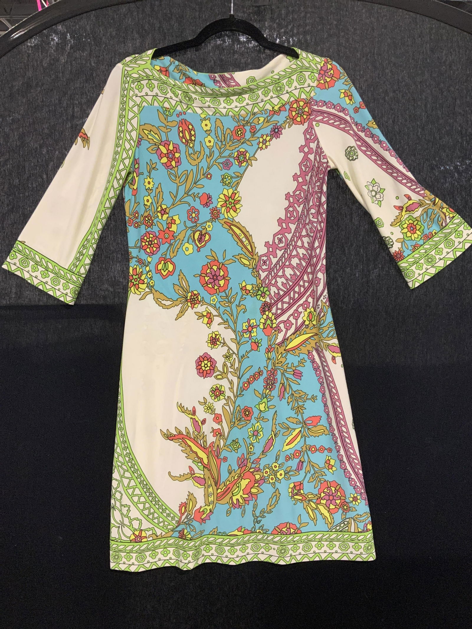 Emilio Pucci Style Vtg Floral Print Cocktail Dress (1 of 7)