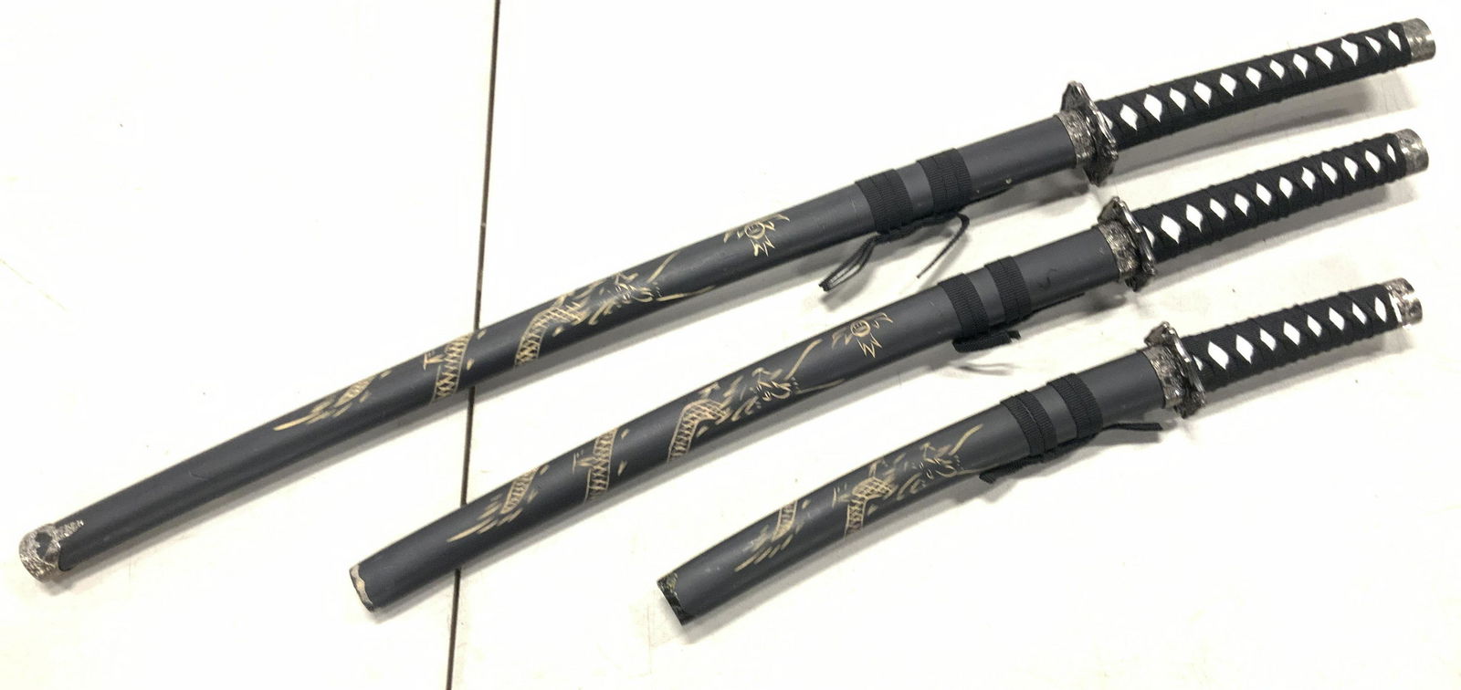 Set 3 Japanese Style Display Swords (1 of 10)