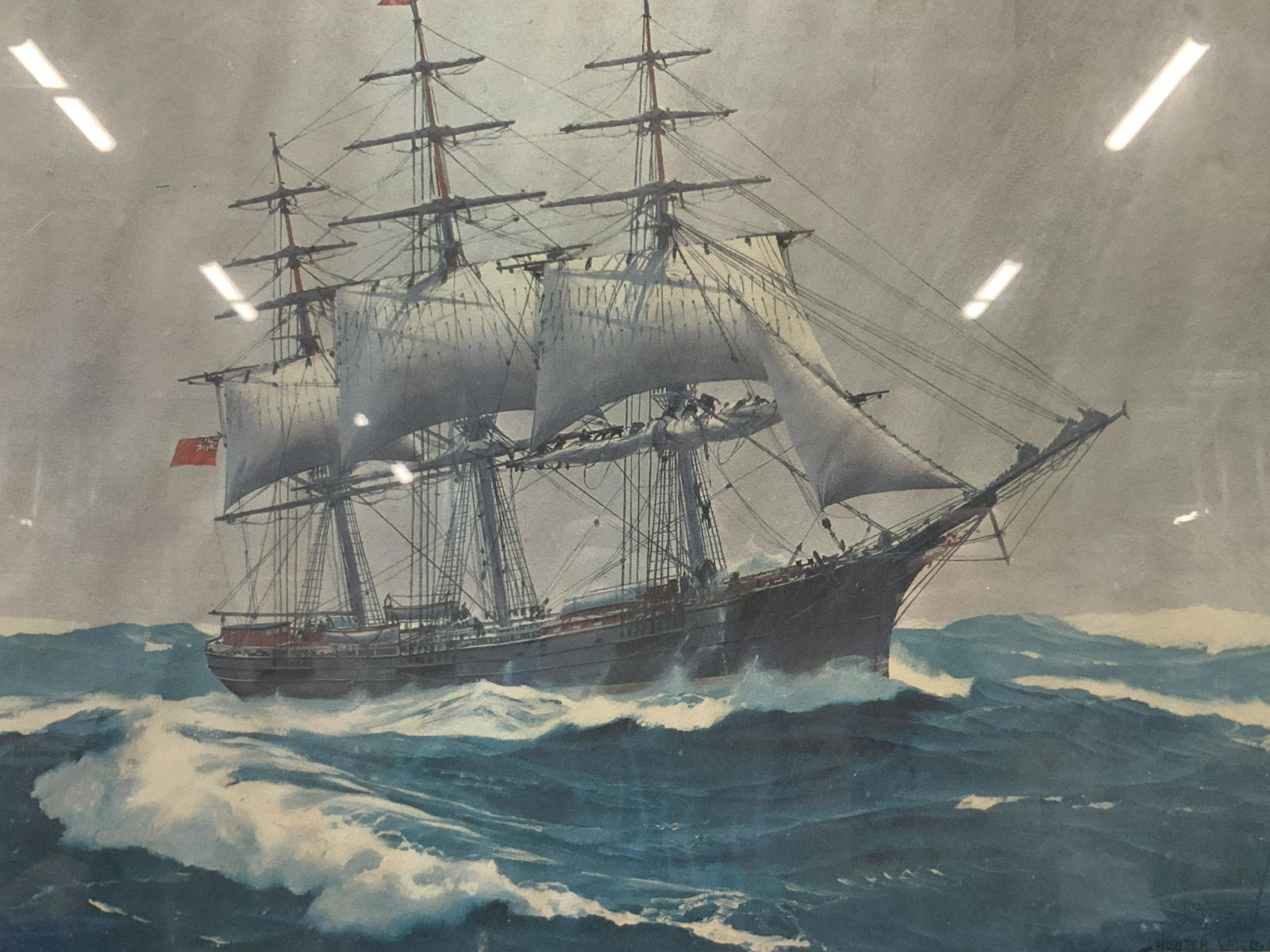 Hunter Wood Maritime Lithograph (1 of 9)