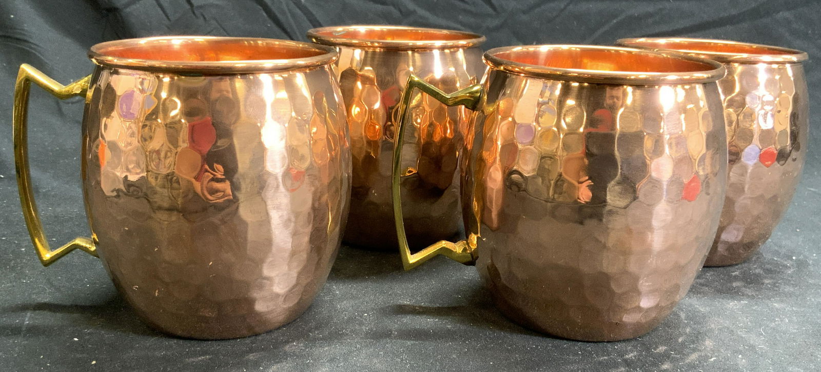 ODI Set 4 Hammered Copper Cups Vessels (1 of 7)