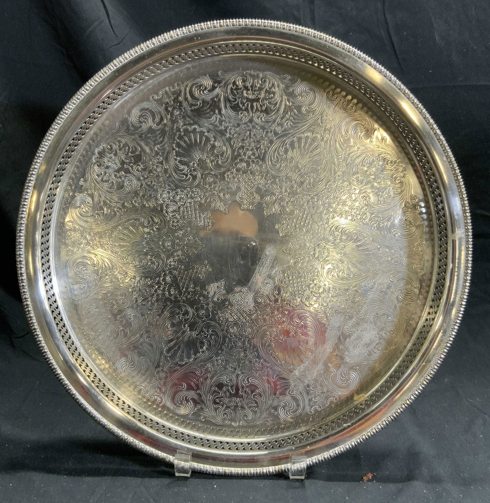 Metal Gallery Tray W Ornate Relief Detail (1 of 6)