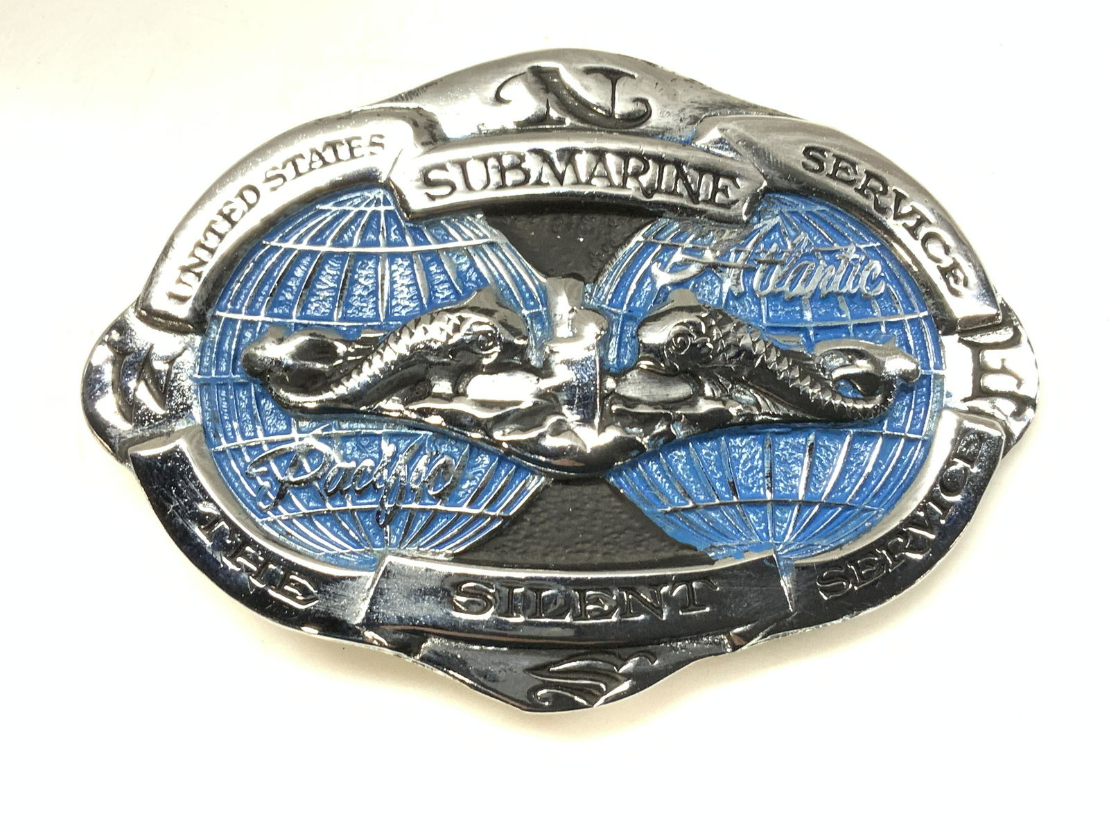 DAVOS Submarine Sevice Belt Buckle , USA (1 of 6)