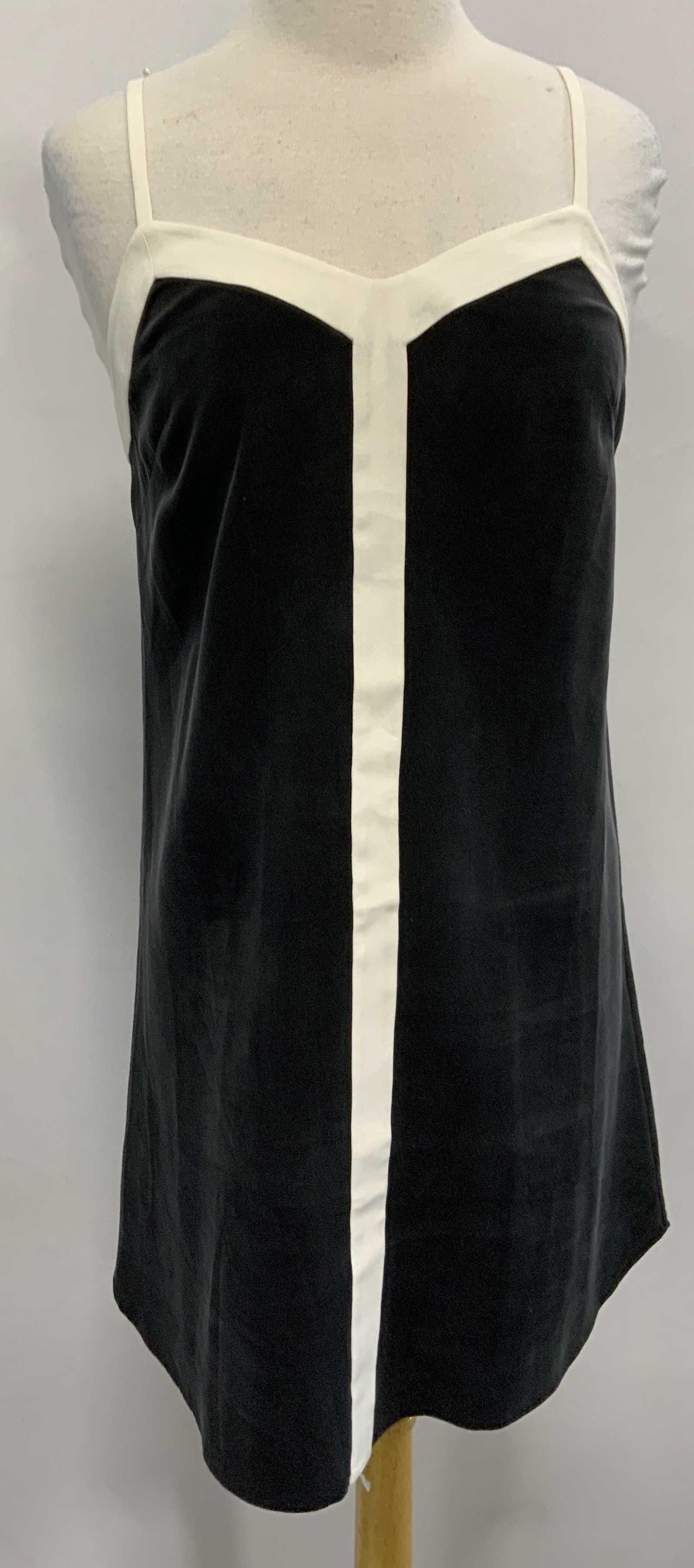 KIT & ACE Black & White Silk Mini Dress (1 of 6)