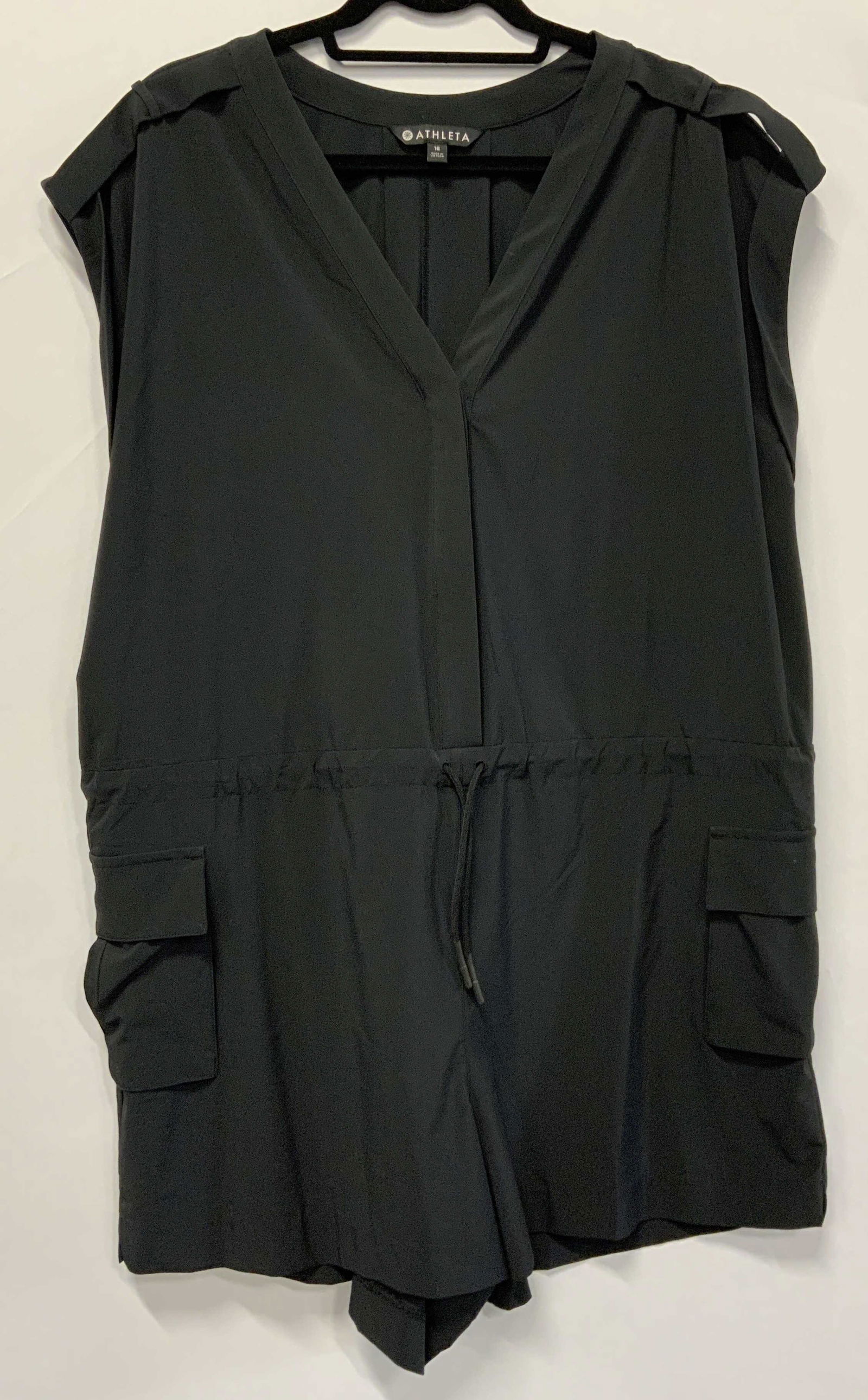 ATHLETA Black Romper Plus Size 16 (1 of 6)