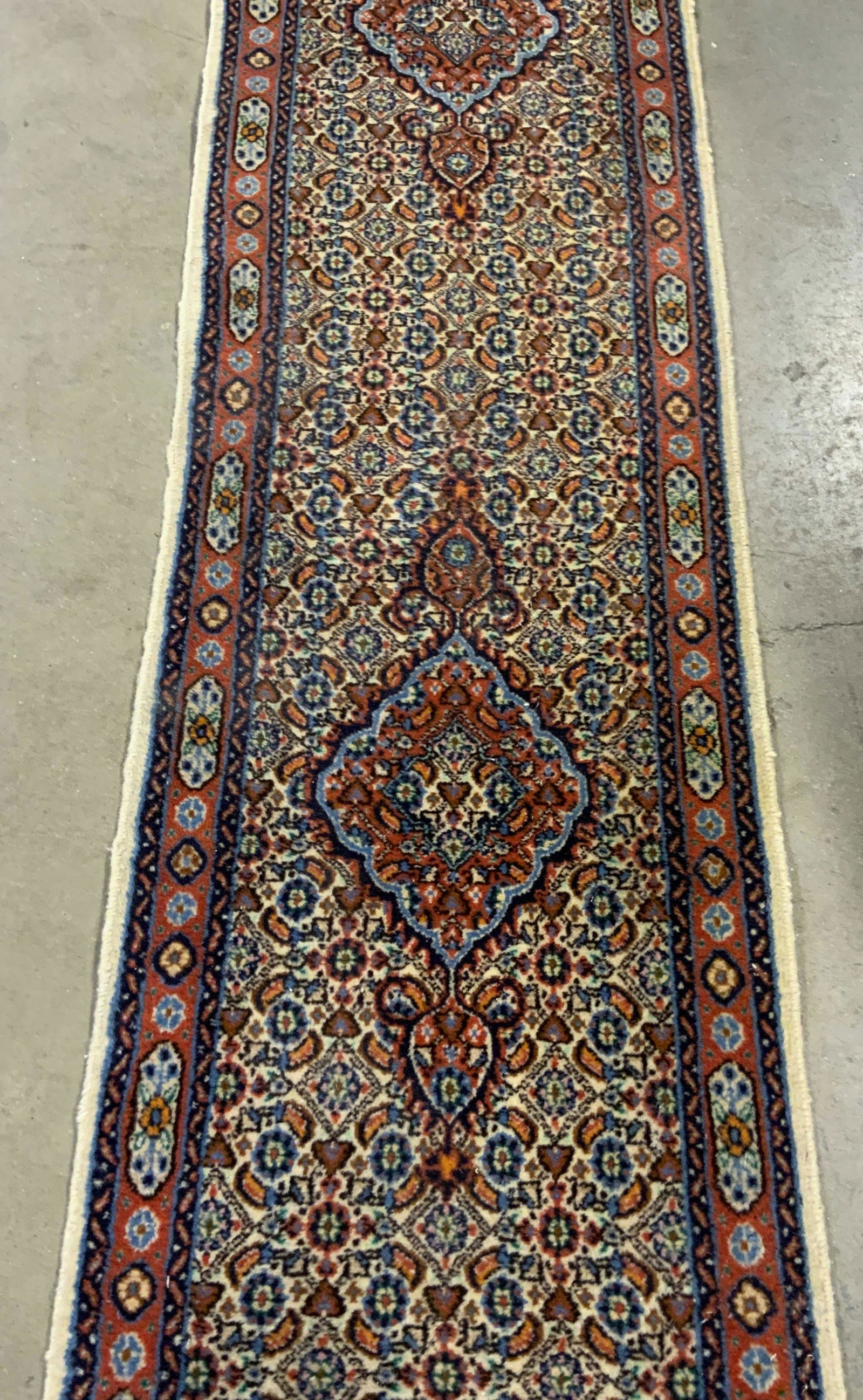 Vintage Fringe Trim Geometric Pattern Runner (1 of 7)