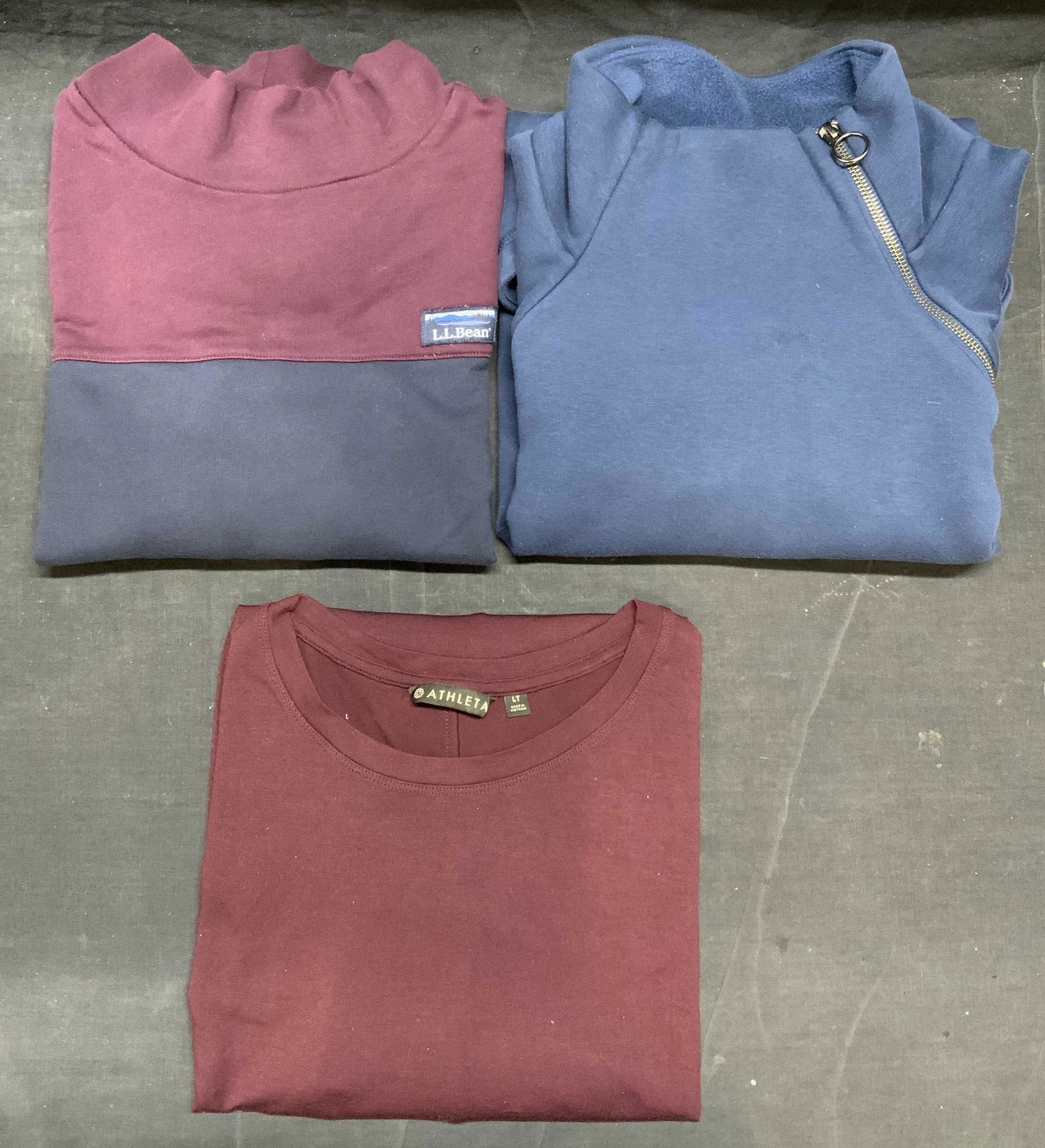 Lot 3 ATHLETA & LL BEAN Purple & Blue Tops (1 of 12)