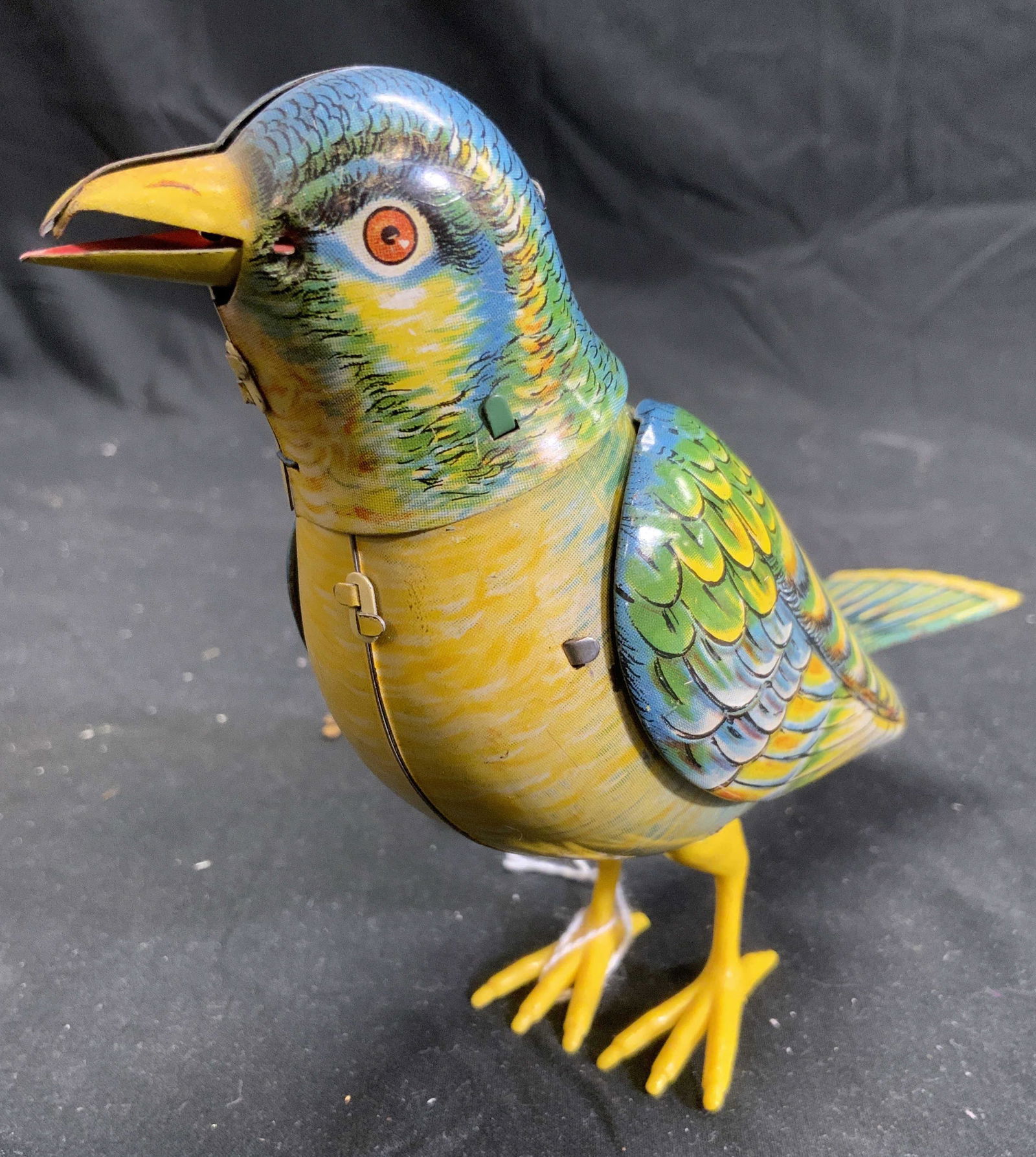 Vntg Articulated Metal Bird Figural Toy (1 of 8)