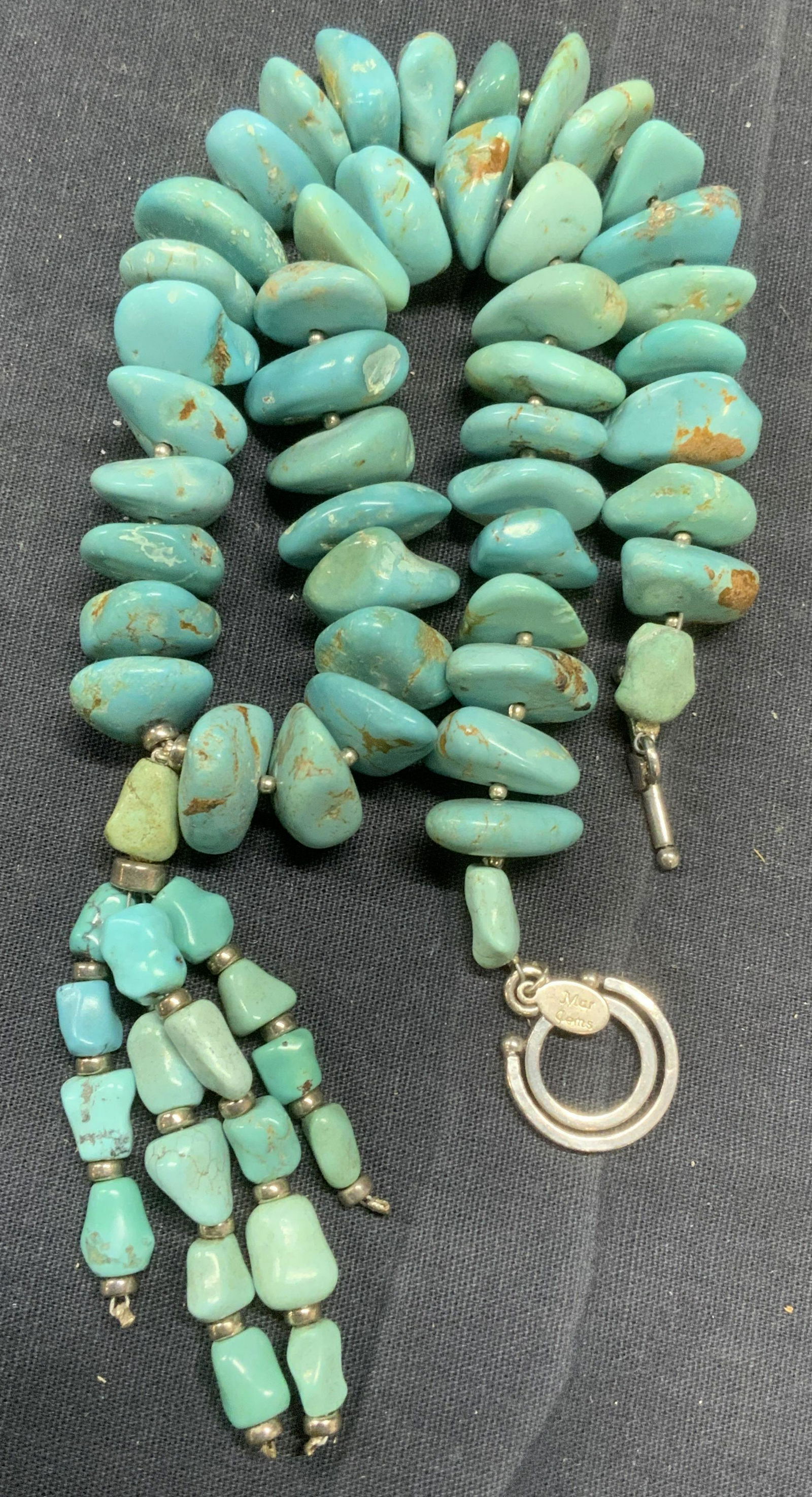 MAR GEMS TURQUOISE & Sterling Silver Necklace (1 of 8)