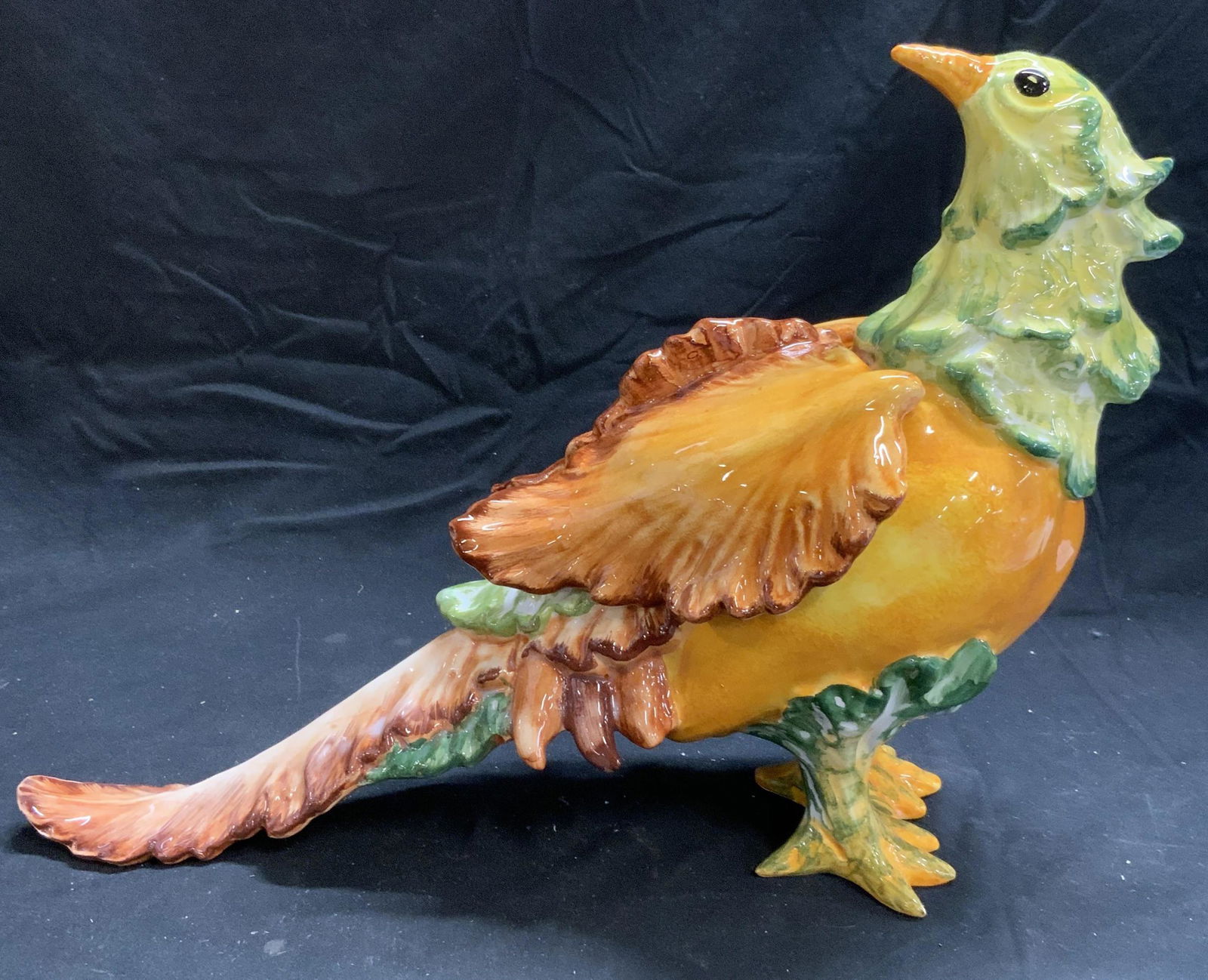 Vintage Ceramic Pheasant Majolica Tureen, Italy (1 of 8)