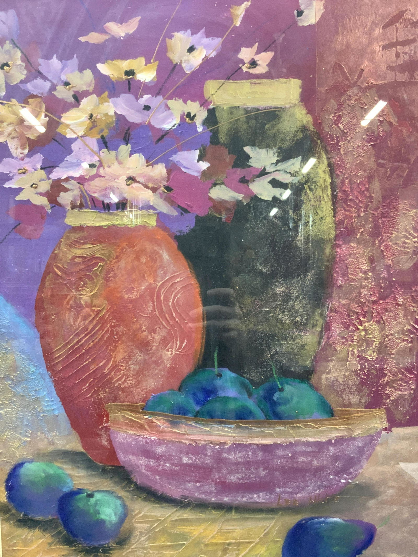 LEE WHITE Signed Mixed Media Still Life (1 of 10)