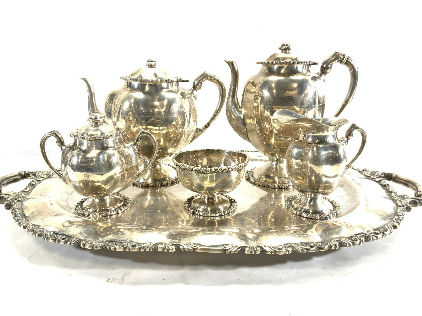 Juarez Alameda Sterling Silv Coffee Tea Set 256ozt (1 of 20)