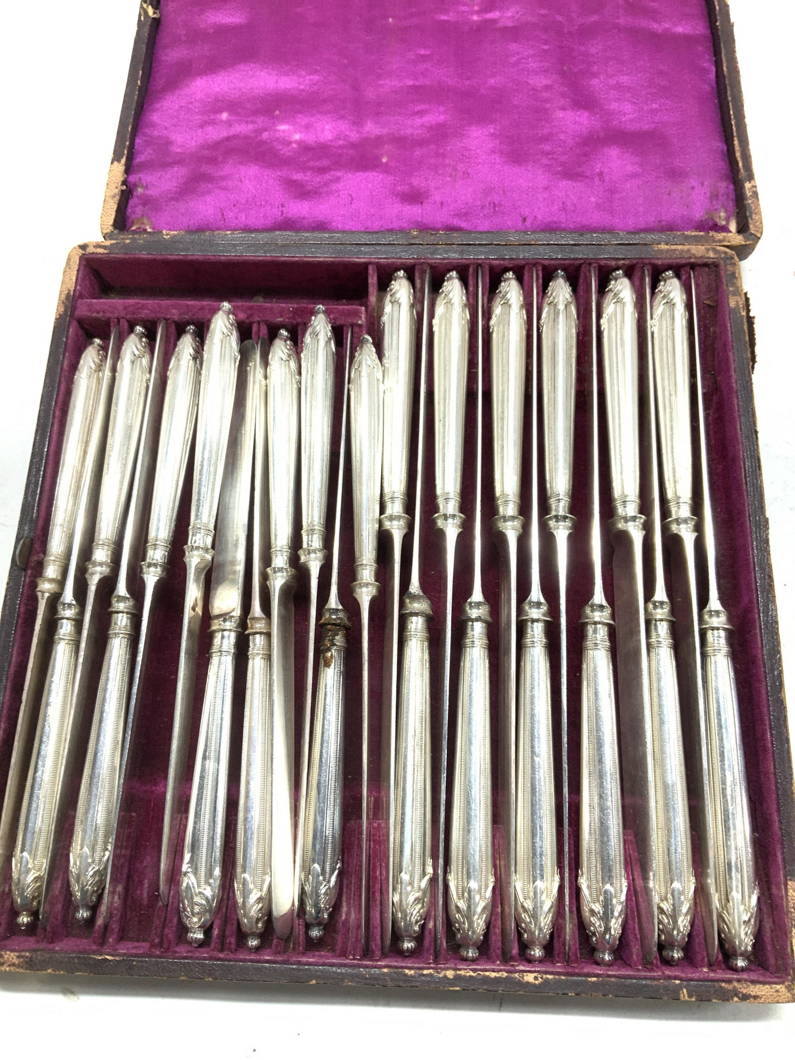 Antique Victorian Silver Plated Knife Set 24 (1 of 8)