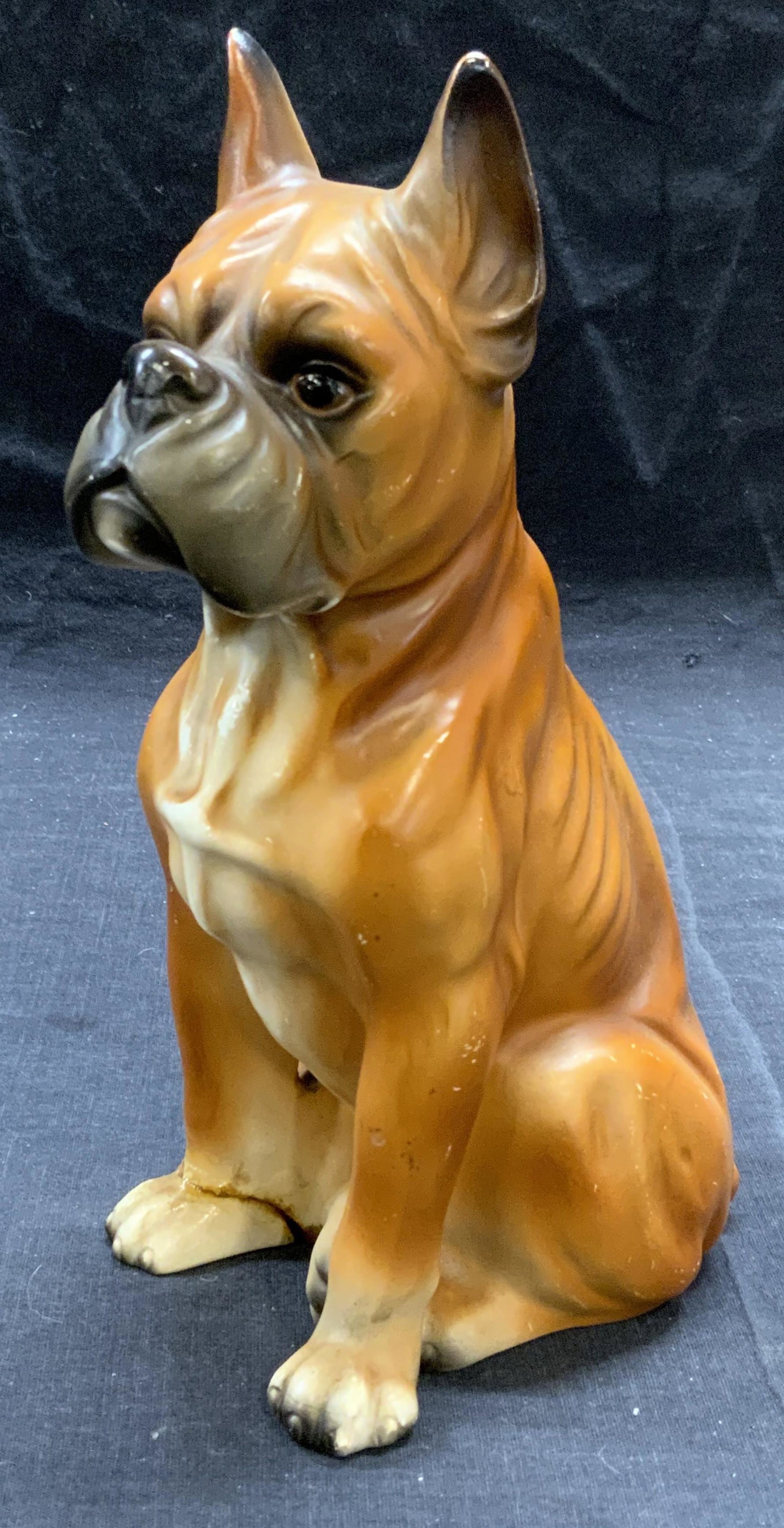 Japanese Import Ceramic Boxer Dog Figural (1 of 7)