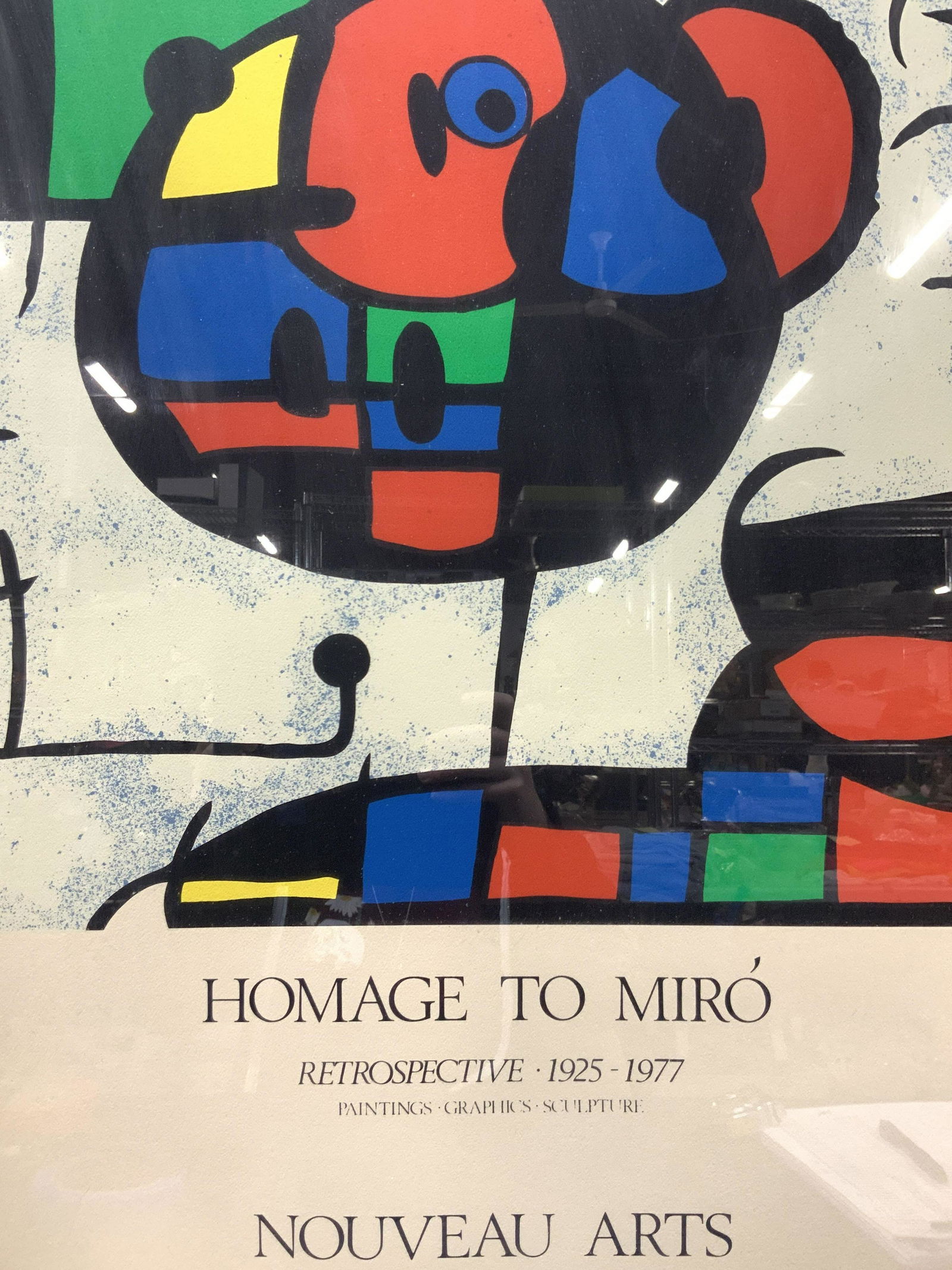Homage To Miro Nouveau Arts Silk Screen Advert (1 of 8)