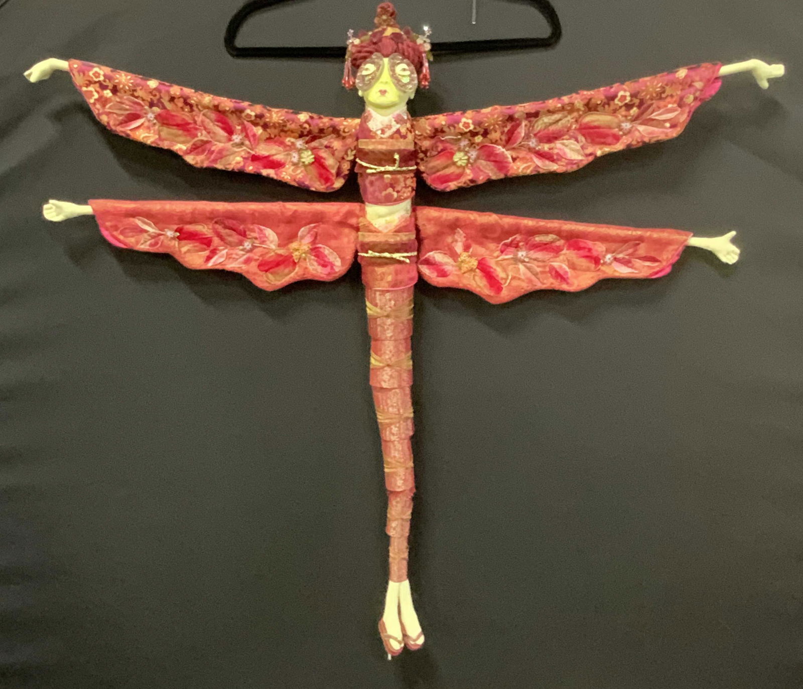 Hand Crafted Anthropomorphic Dragonfly Lady Doll (1 of 10)