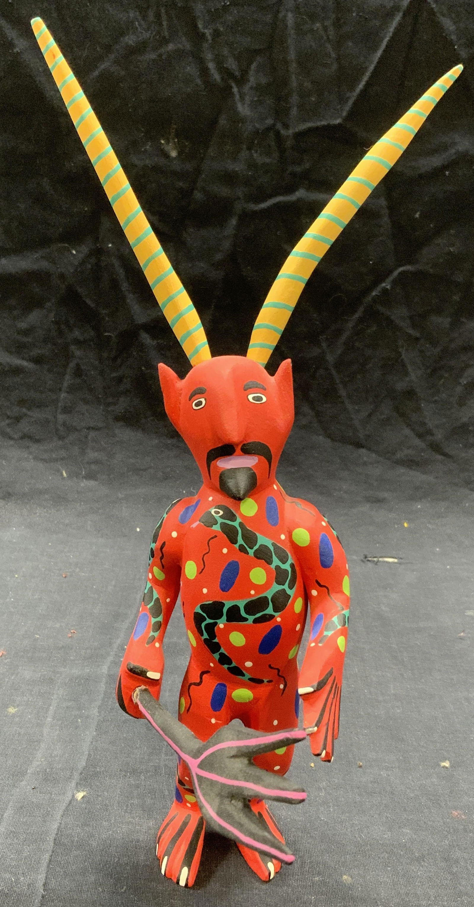 JAUN CARLOS SANTIAGO Signed Devil Figure Mexico (1 of 7)
