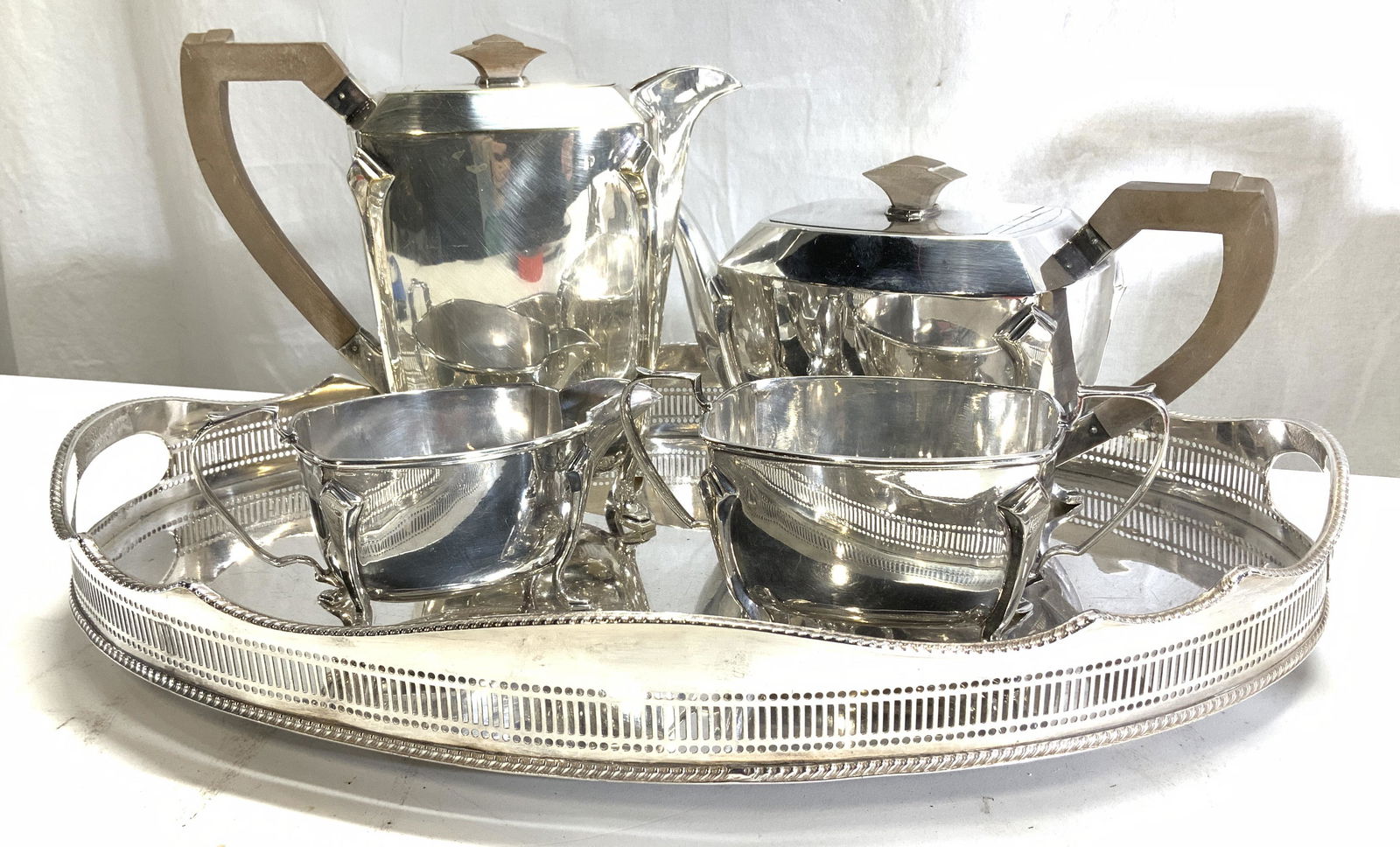 Set5 S&W Art Deco Silver Plated Coffee Tea Service (1 of 15)