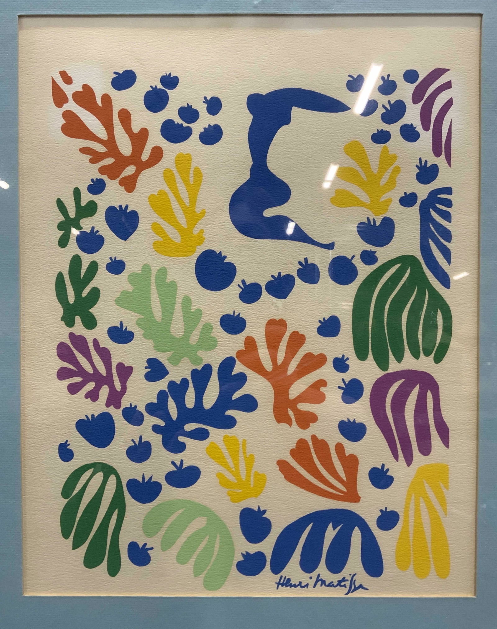 HENRI MATISSE Framed Cut Outs Silkscreen Print (1 of 7)