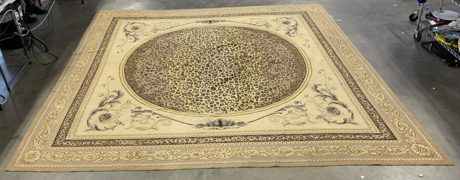 Vntg French Aubusson Needlepoint Rug (1 of 8)