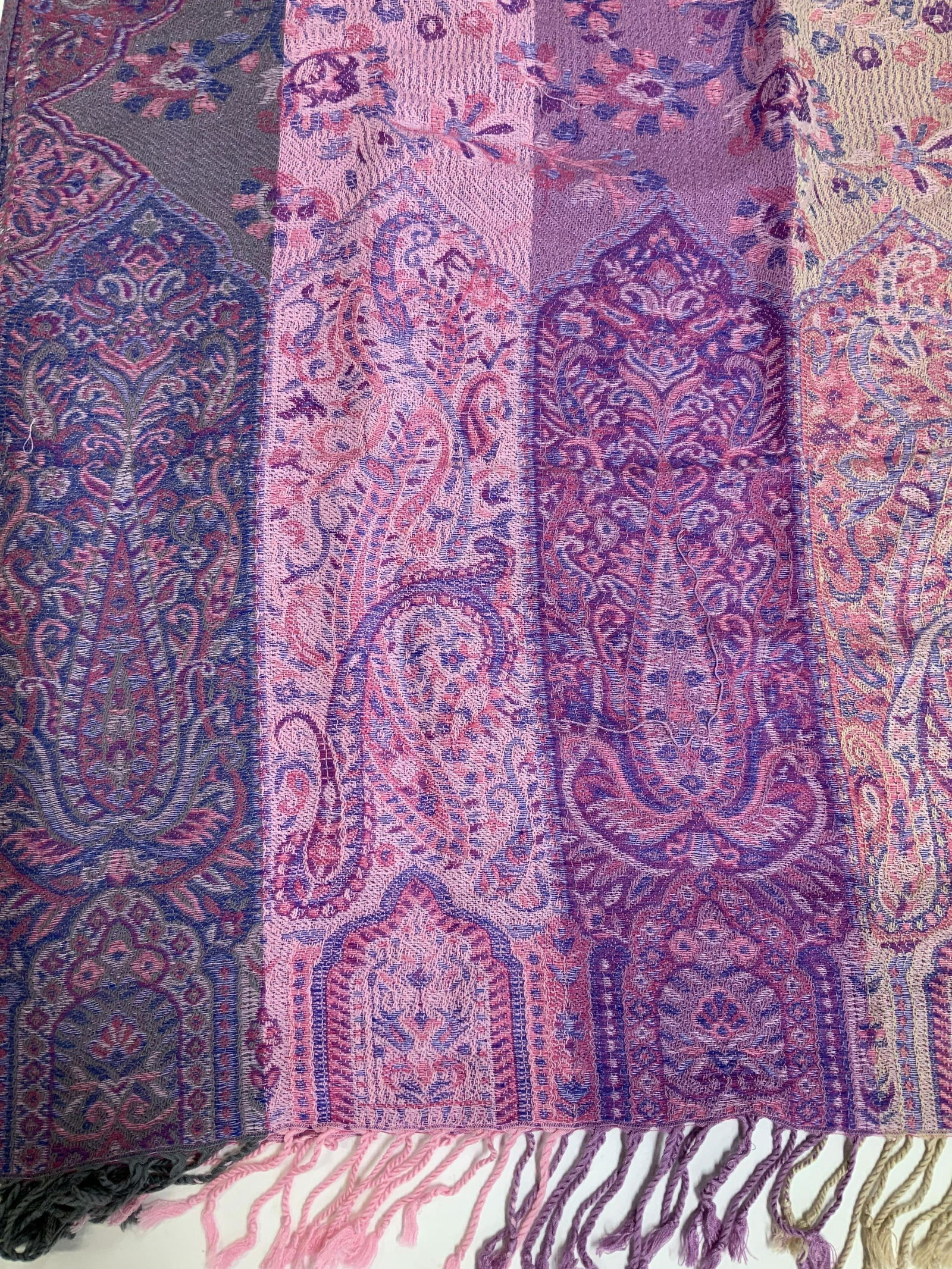 Paisley Luxury Shawl With Tassels, Italy (1 of 6)