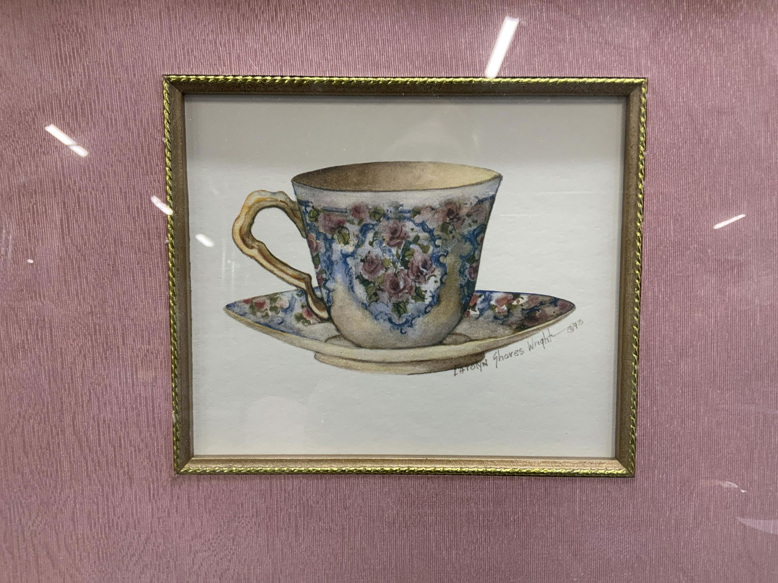 CAROLYN SHORES WRIGHT Teacup Lithograph (1 of 7)