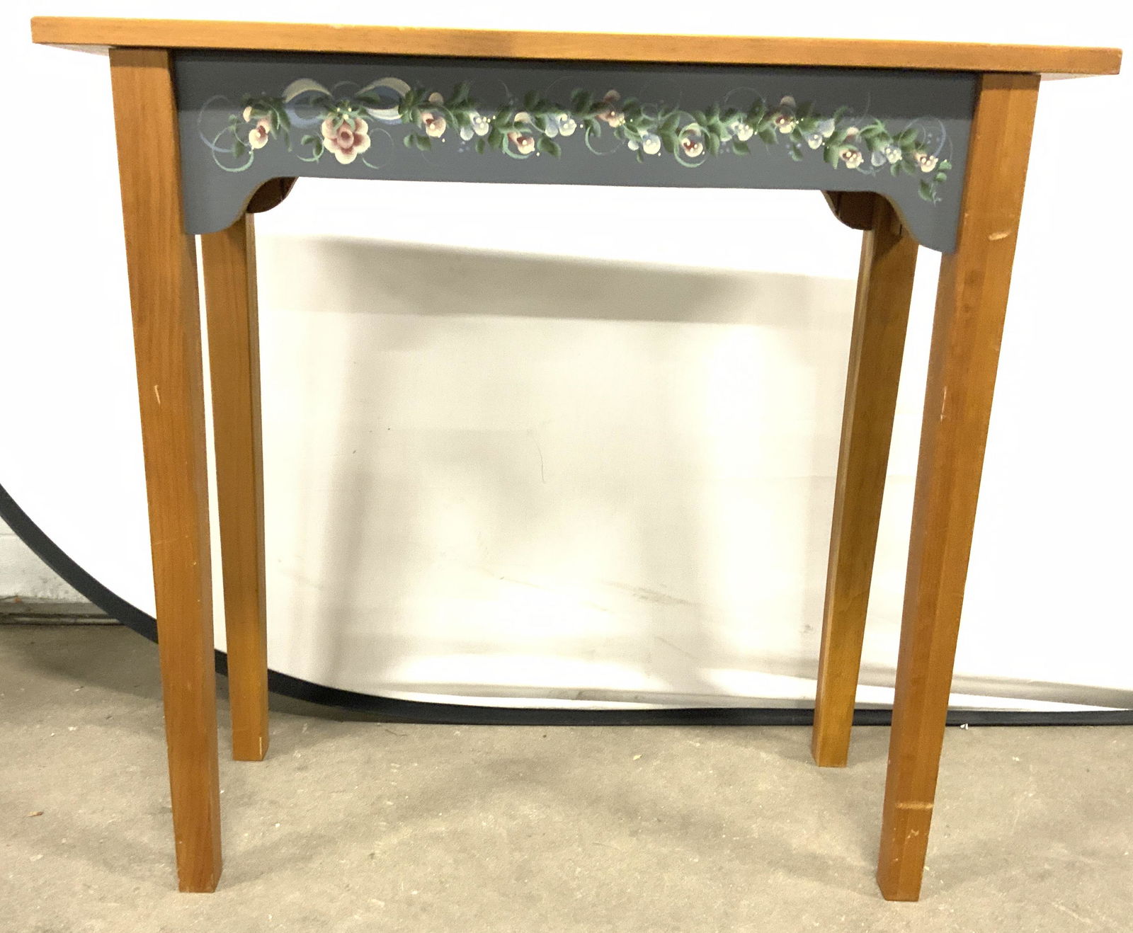 Vntg Hand Painted Wooden Sofa Table (1 of 6)