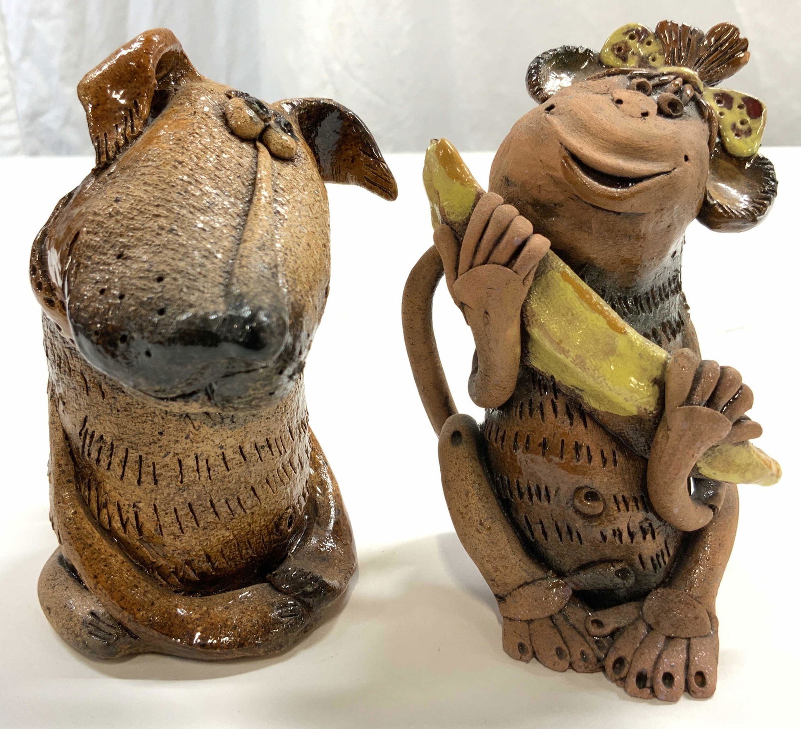Lot 2 Trademarked H Crafted Ceramic Animal Figures (1 of 7)