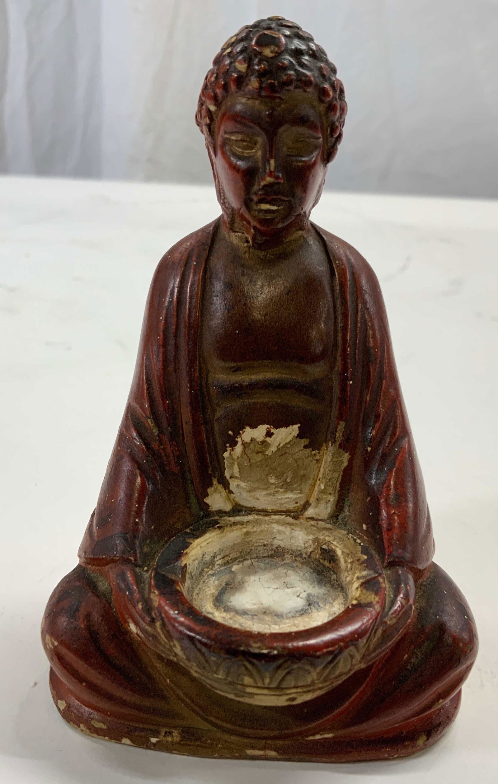 Vintage Resinous Buddha Candle Holder USA (1 of 7)