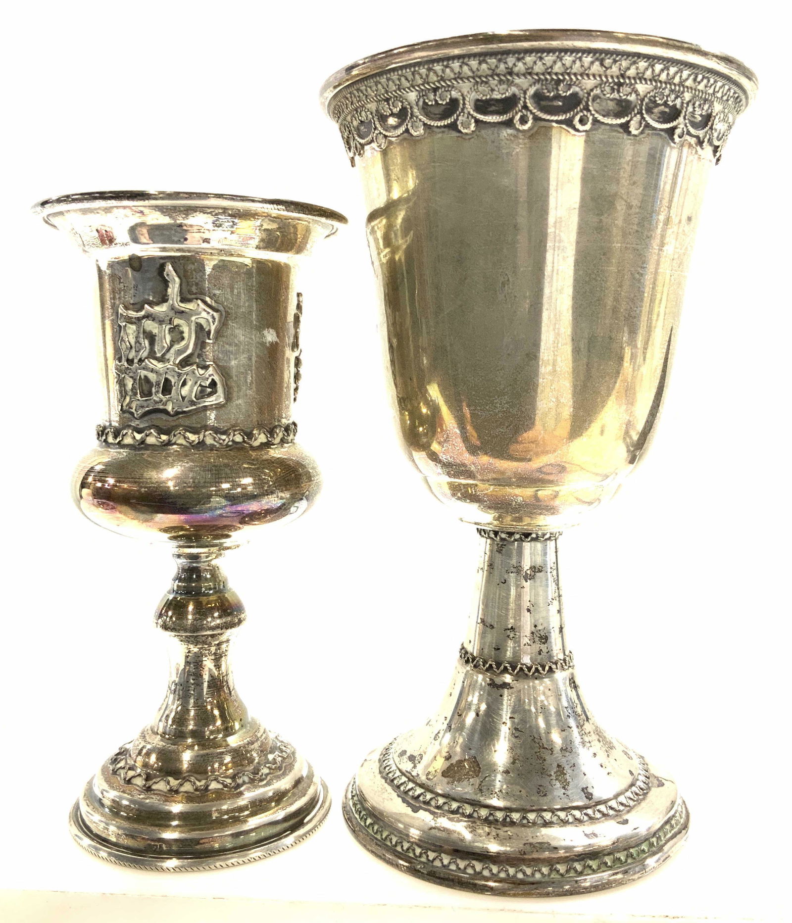 2 Sterling Silver Kiddish Cups (1 of 8)