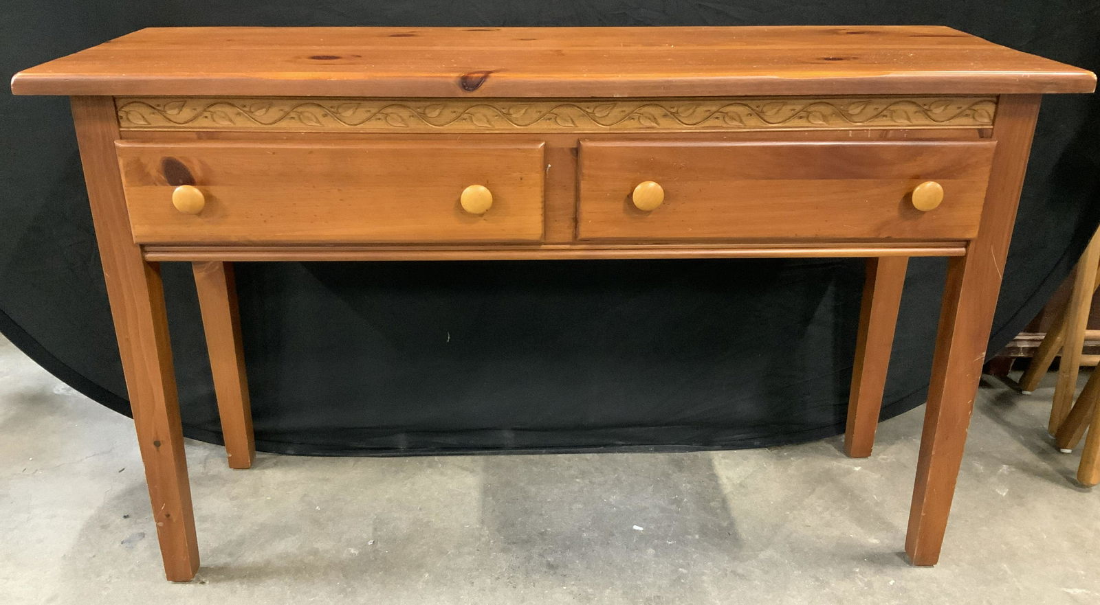 Shaker Ridge Kincaid Stained Pine Console Table (1 of 10)