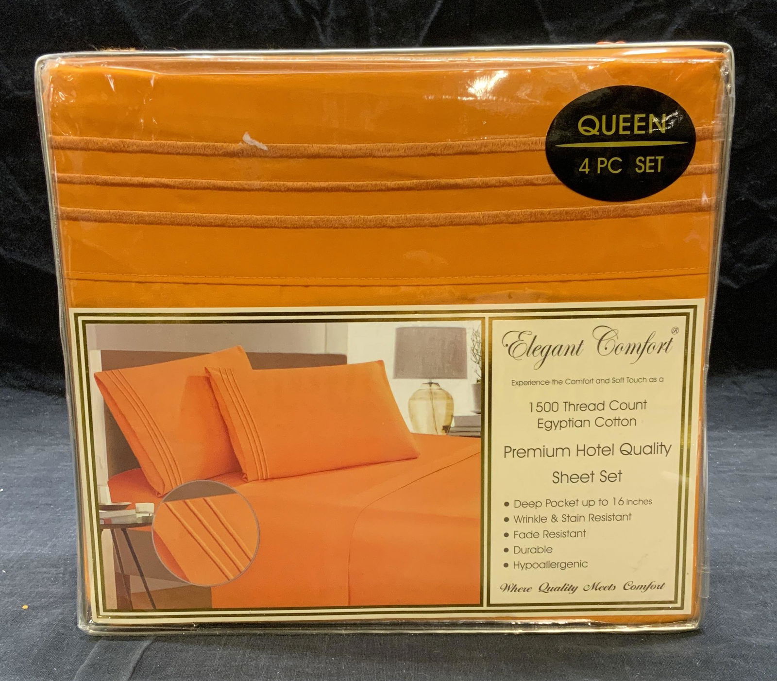 Elegant Comfort 4 Piece Queen Sheet Set NEW (1 of 7)