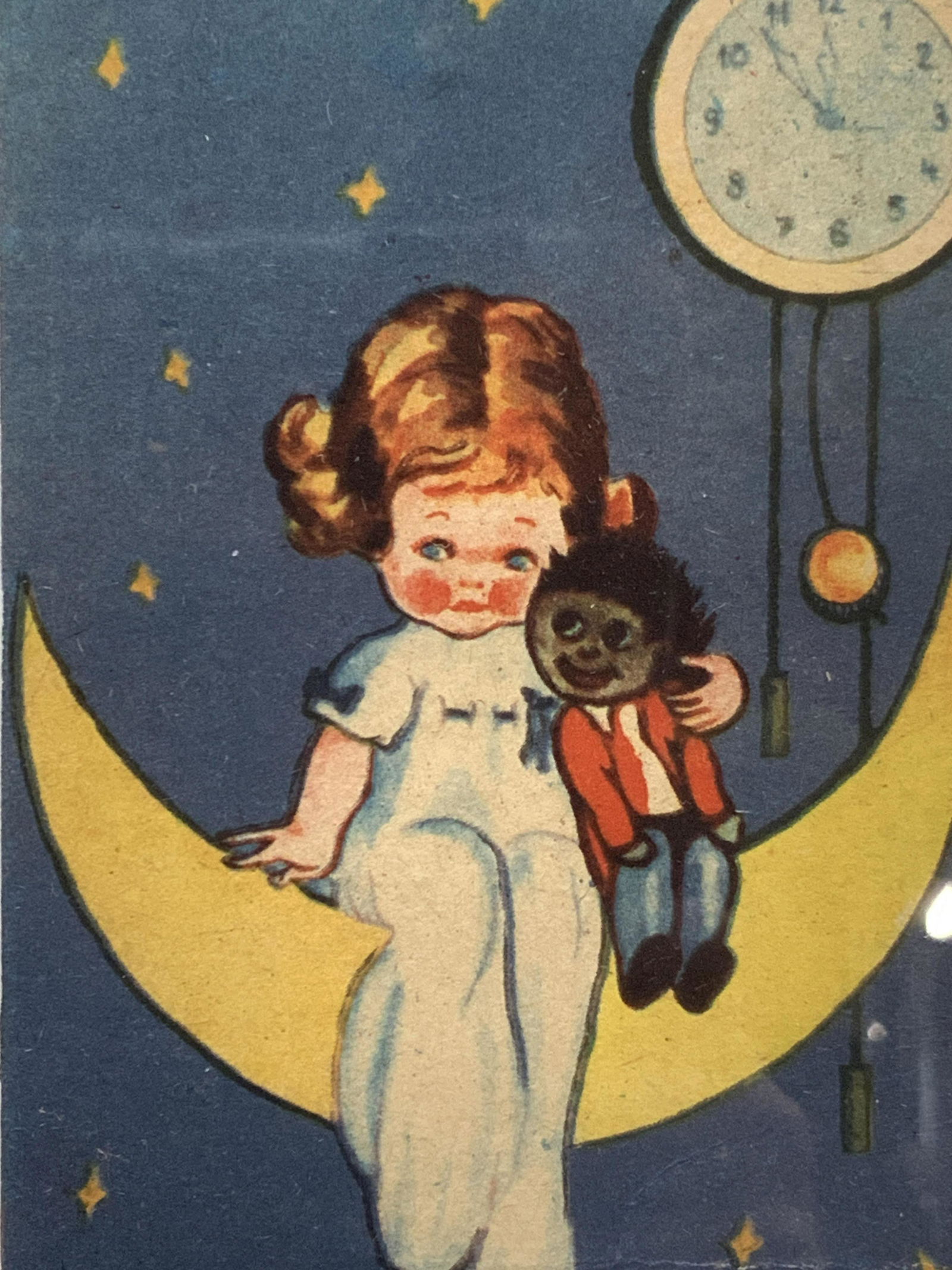 Mabel Lucie Attwell Moon Child & Doll Litho (1 of 8)