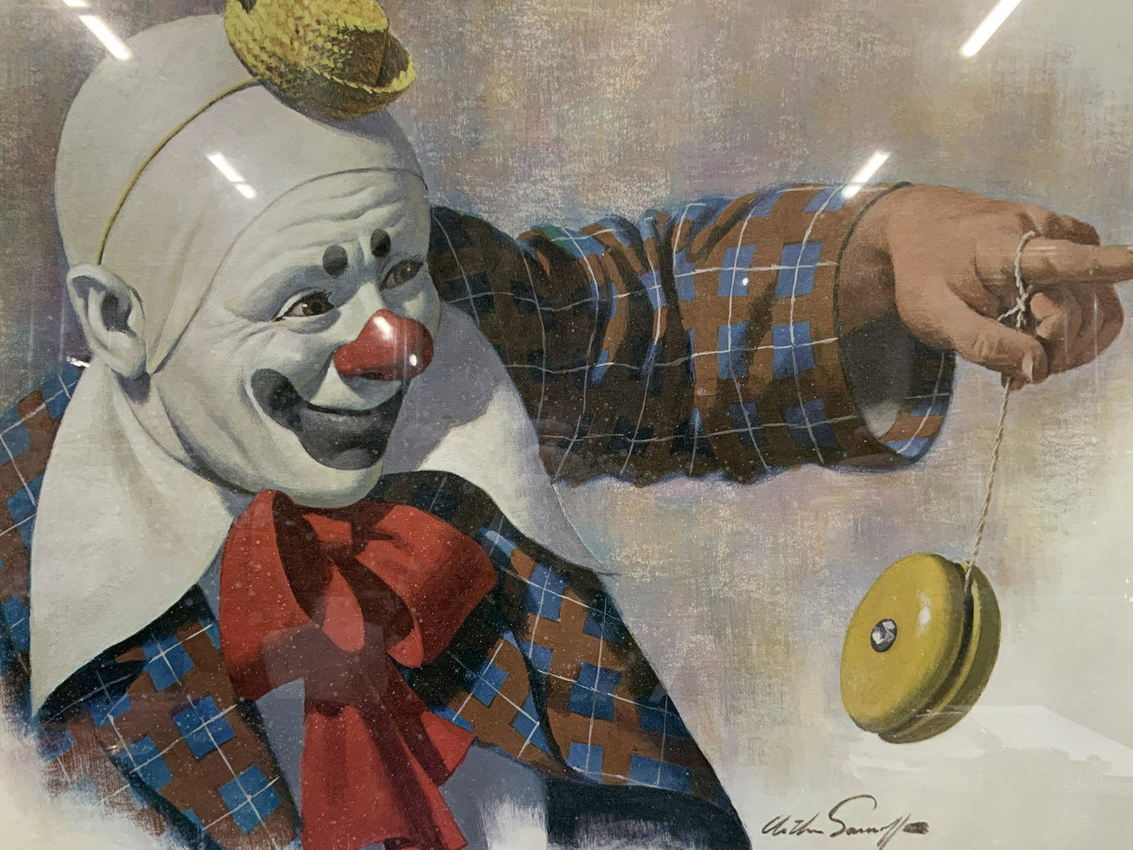 Arthur Sarnoff Clown With Yo-yo Lithograph (1 of 9)