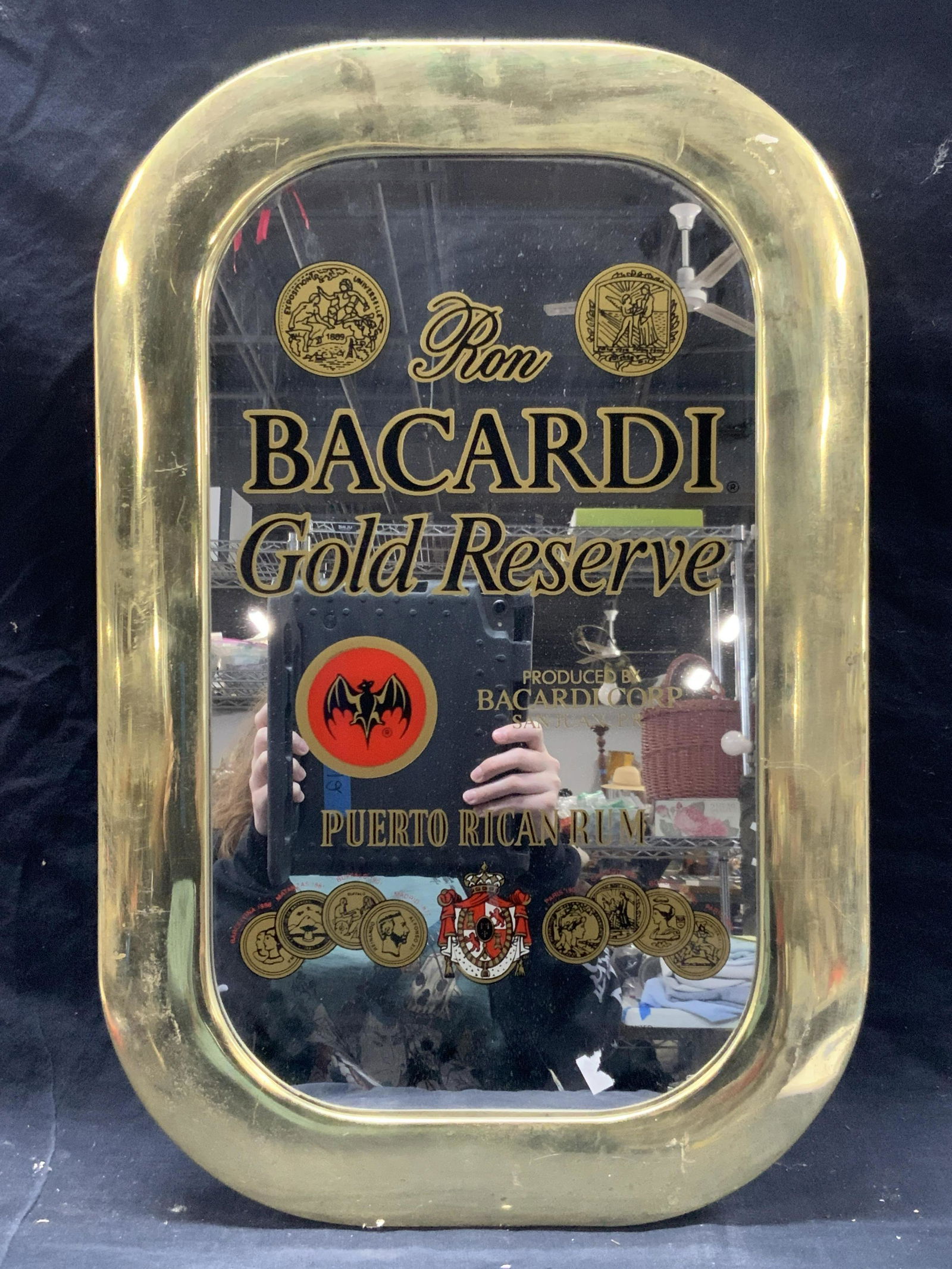 Bacardi Gold Reserve Metal Framed Mirror (1 of 7)