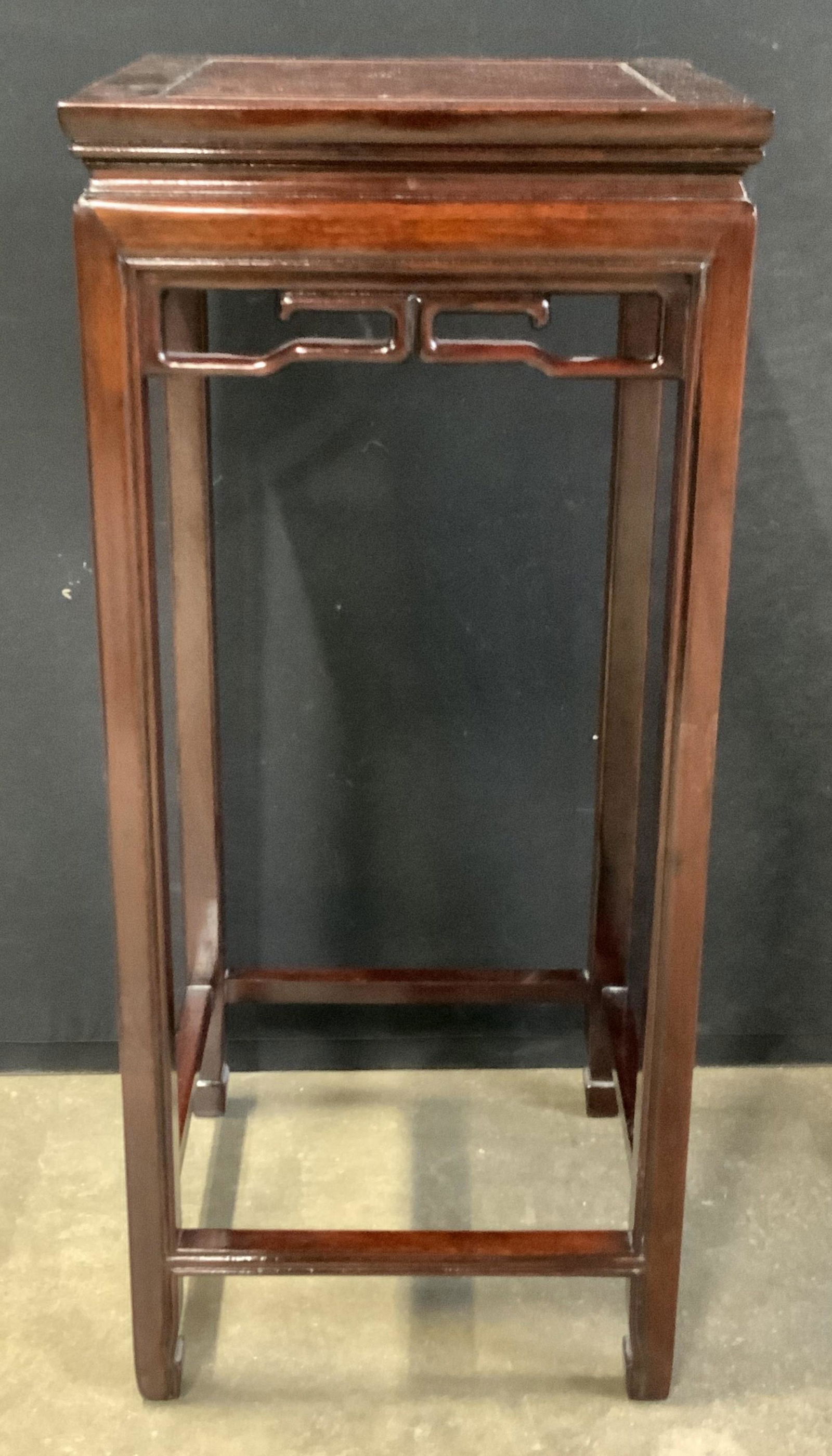 Dark Wood Chinese Style Side Table (1 of 8)