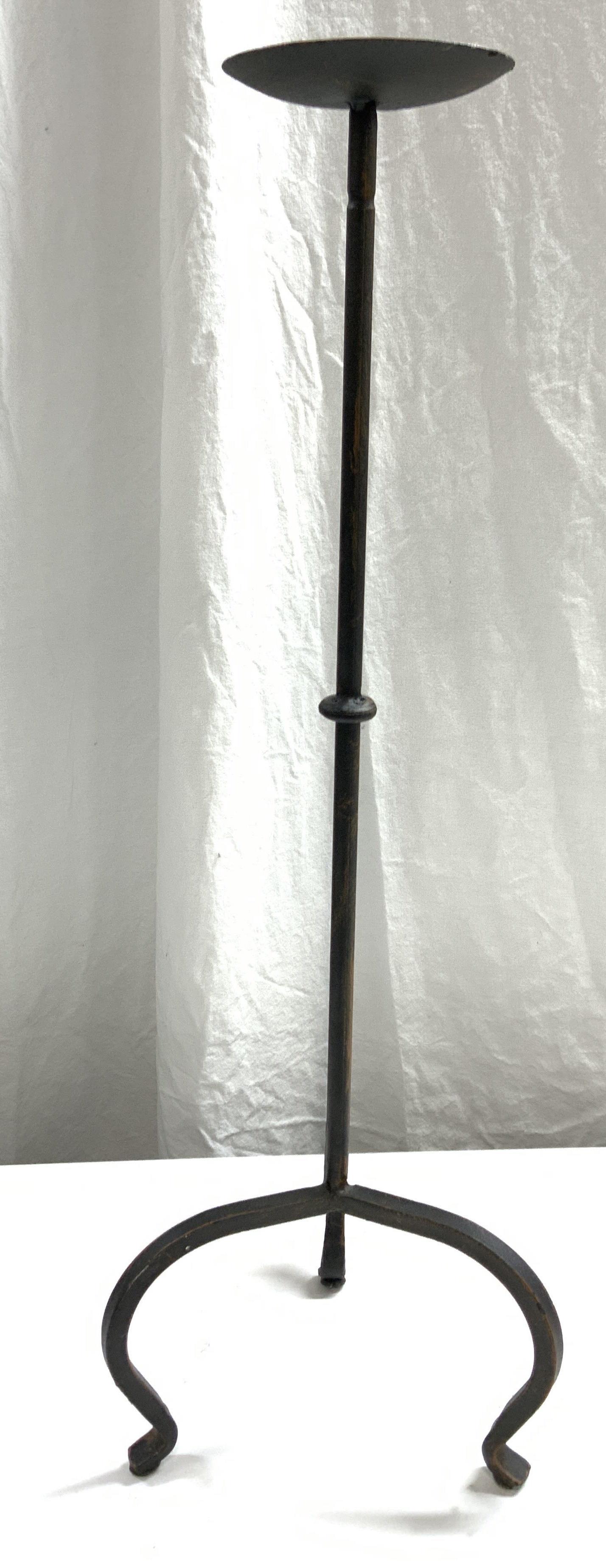 Black Iron Xl Candle Holder Auction