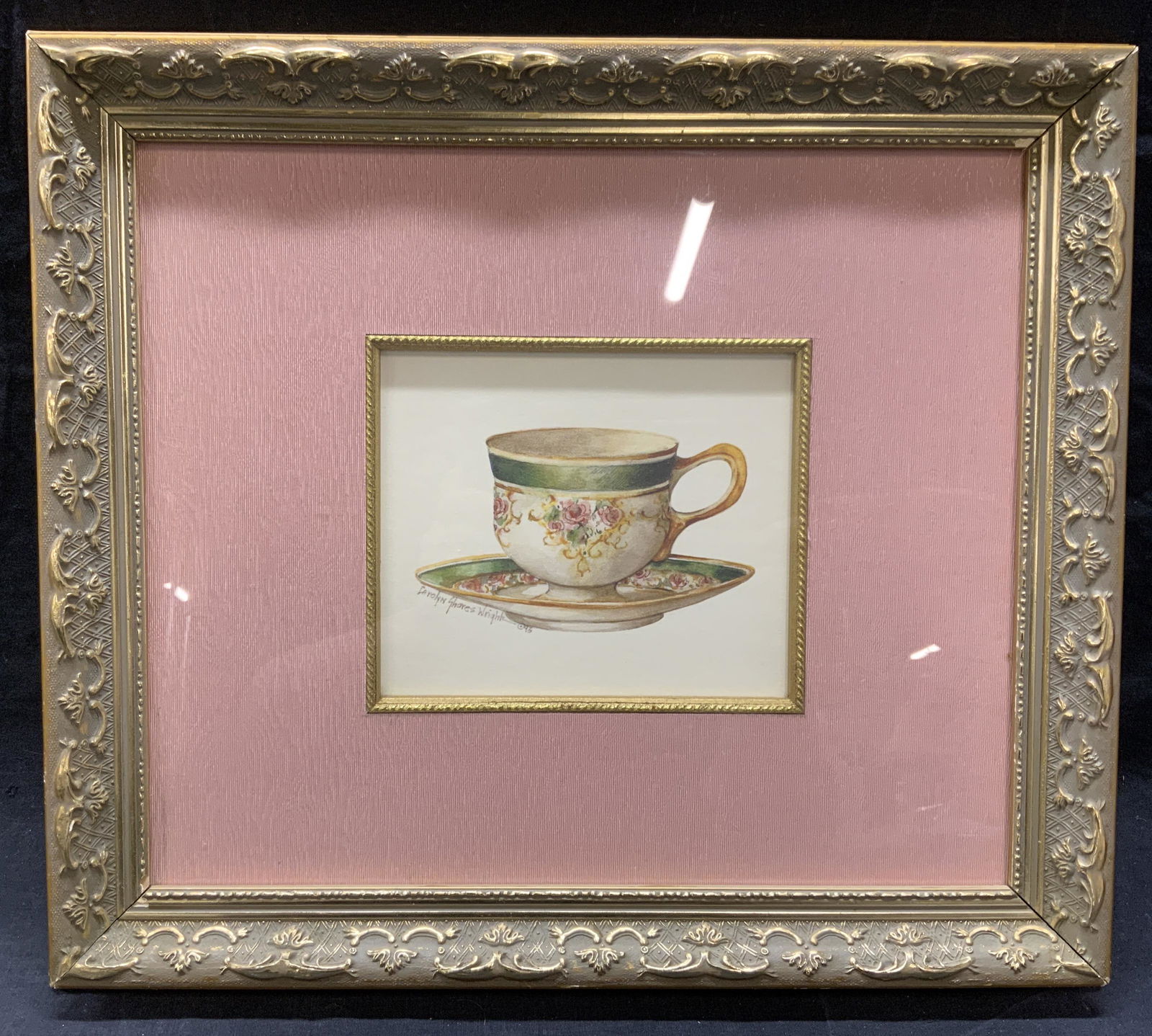 CAROLYN SHORES WRIGHT Teacup Lithograph (1 of 7)
