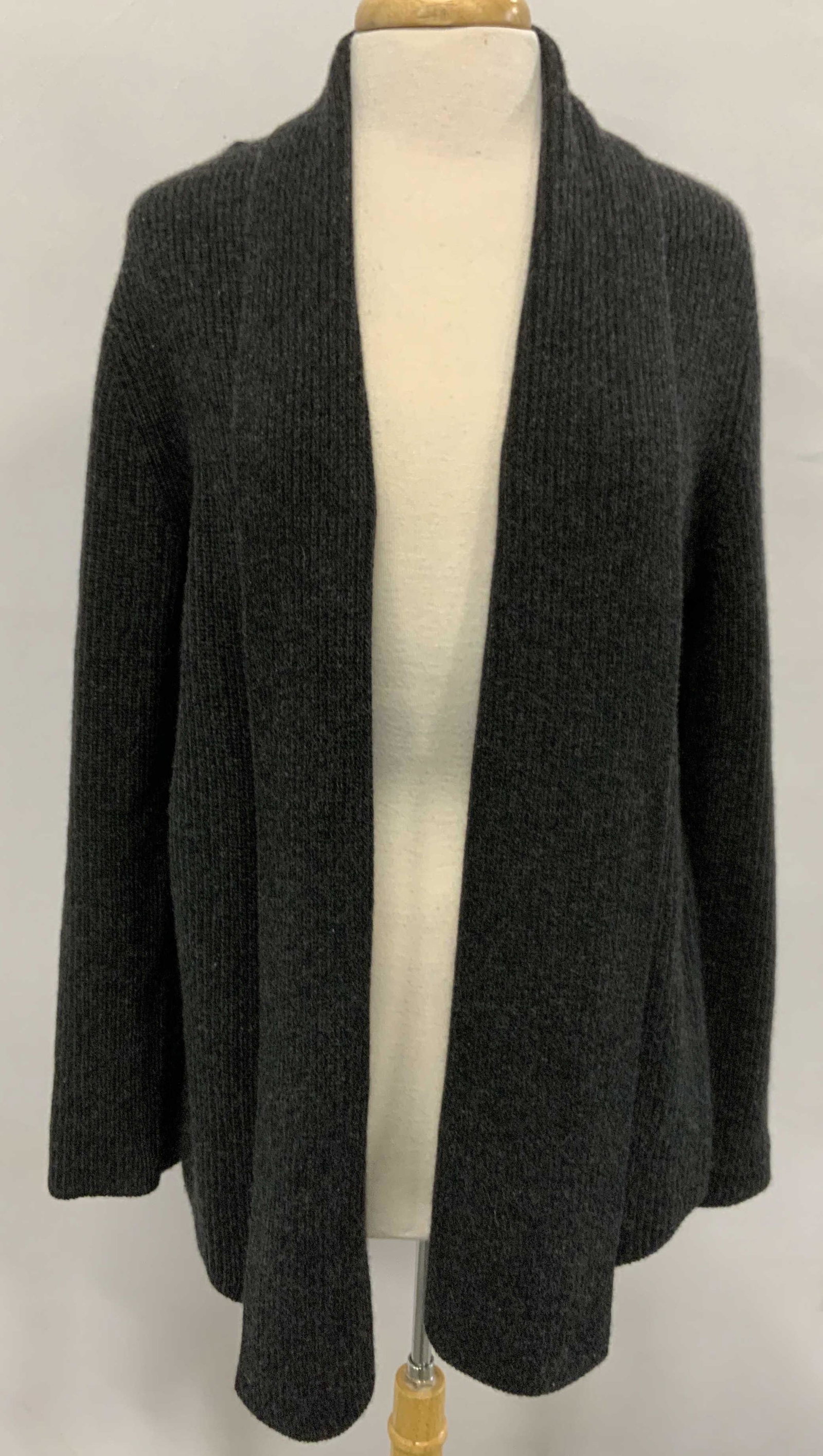 THEORY Grey Cashmere Cardigan Sweater: Theory grey cardigan sweater. Size L. 100% cashmere. Gently worn. Theory, theory cardigan, theory sweater, ladies designer fashion, ladies designer cardigan, ladies designer knitwear, ladies designer 