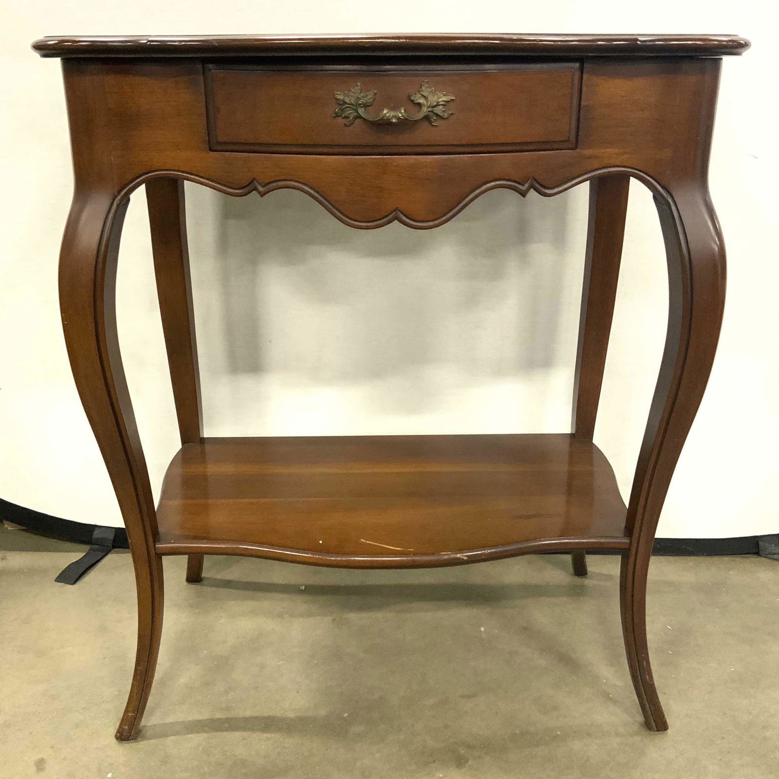 Vintage Wooden Side Table W Drawer (1 of 9)