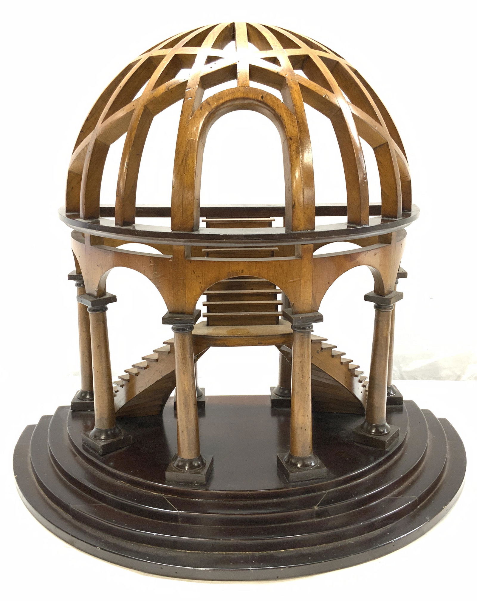 AM Walnut Wood Architecture Stair Model, France (1 of 8)