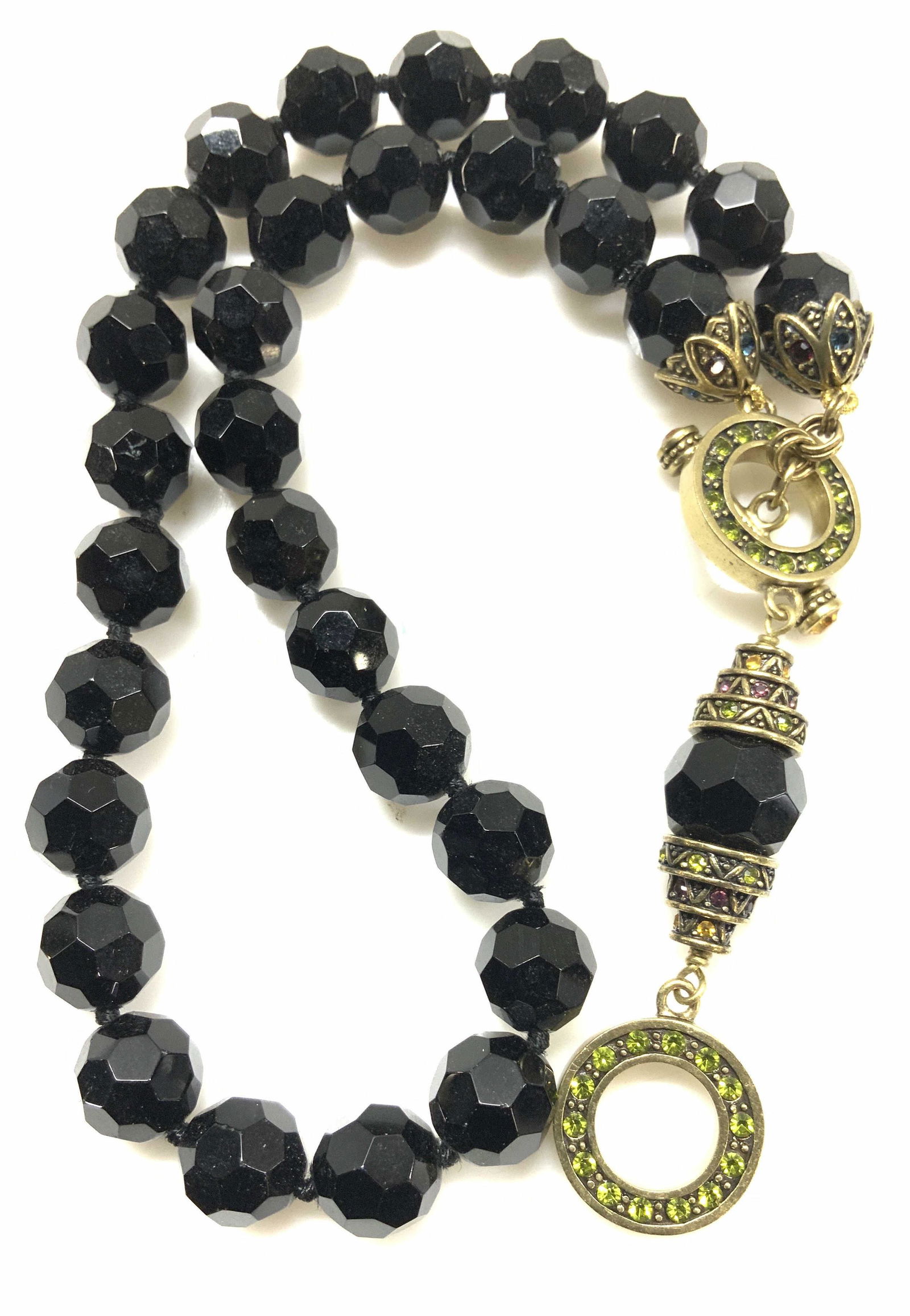 Jet Bead Style Toggle Clasp Necklace (1 of 6)