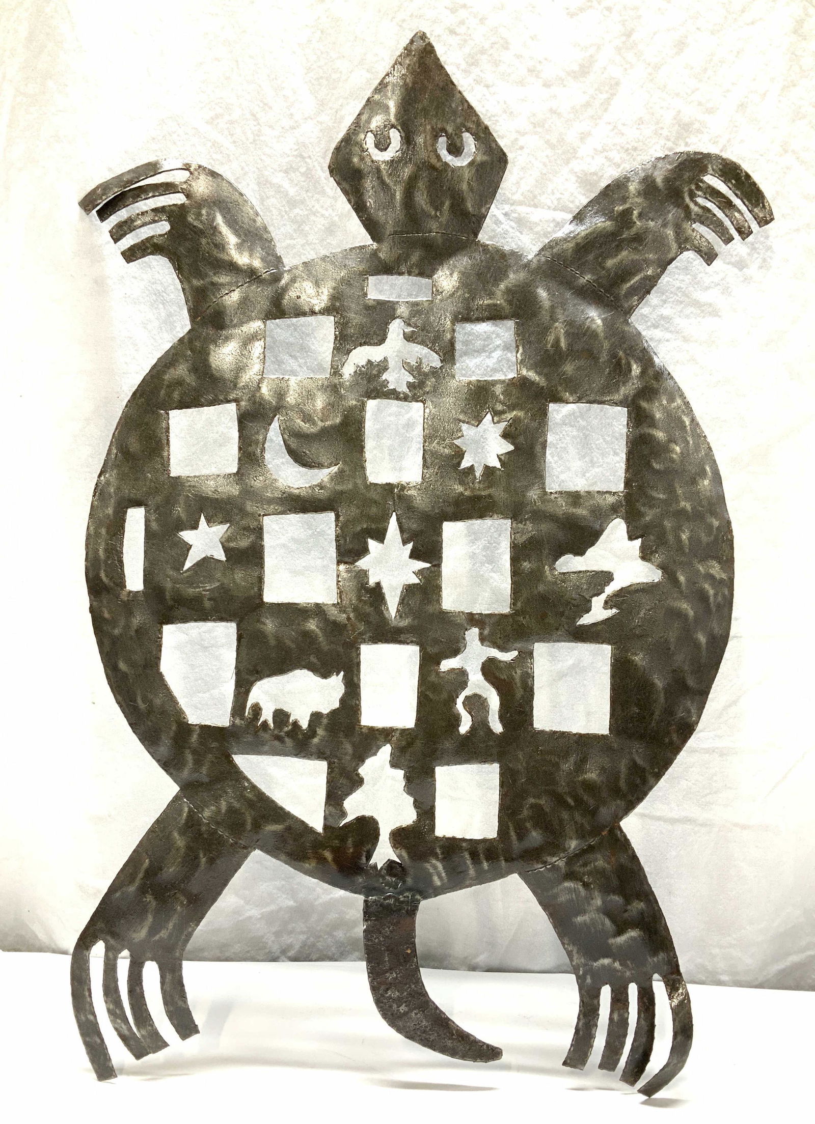 Hand Crafted Metal Turtle Wall Art (1 of 6)