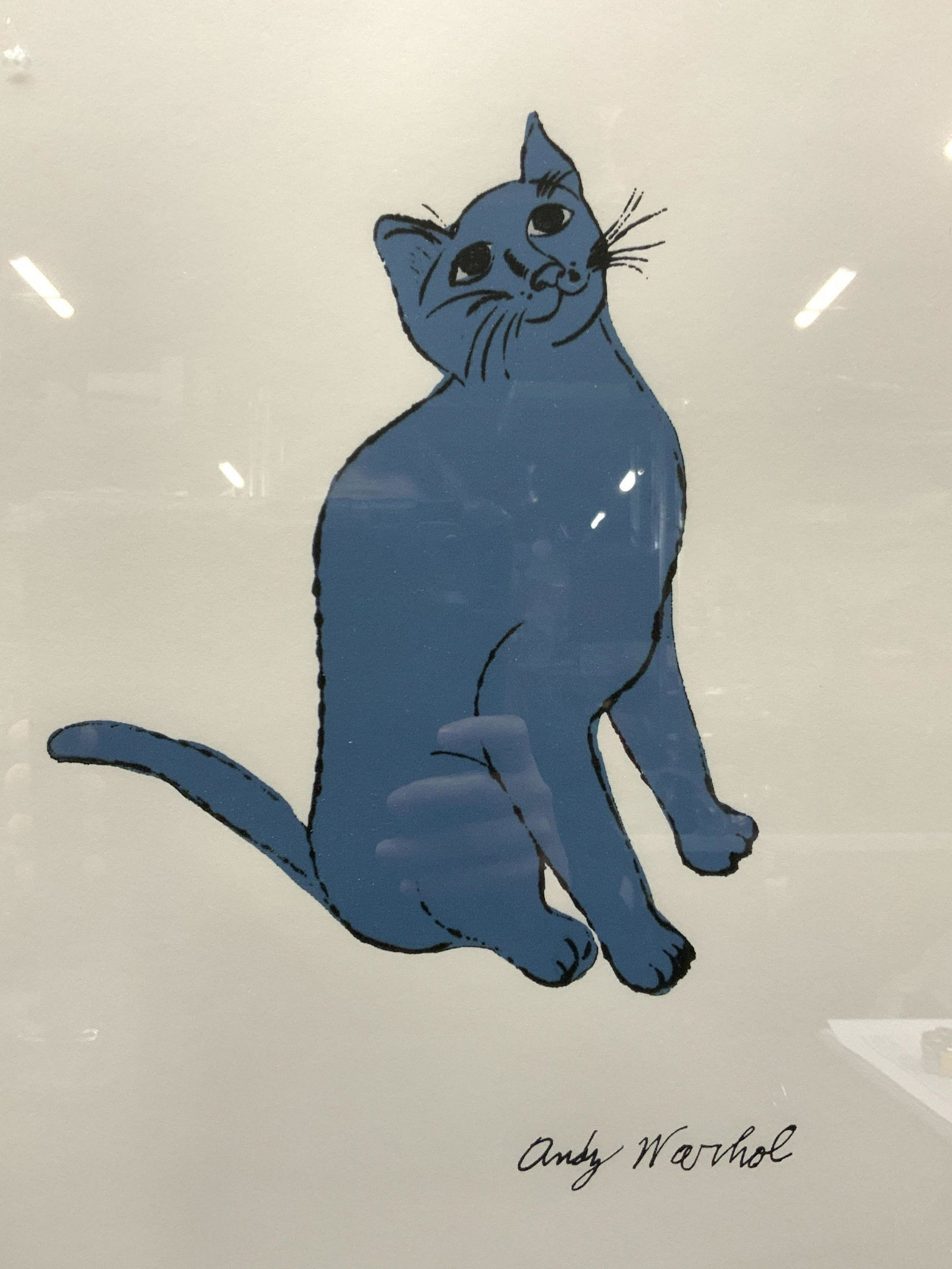 Andy Warhol One Blue Cat Silk Screen (1 of 9)