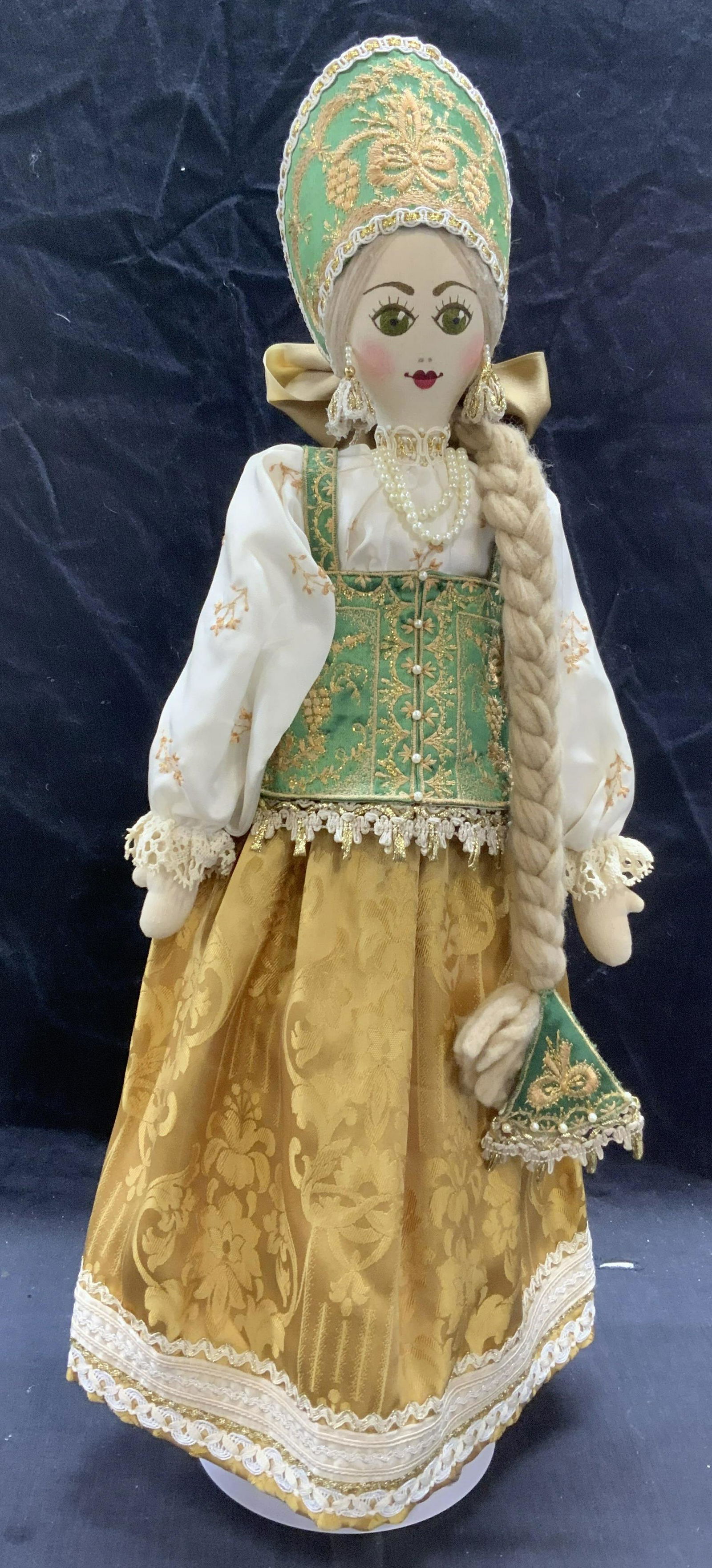 Handmade Imperial Russian Costume Doll (1 of 6)