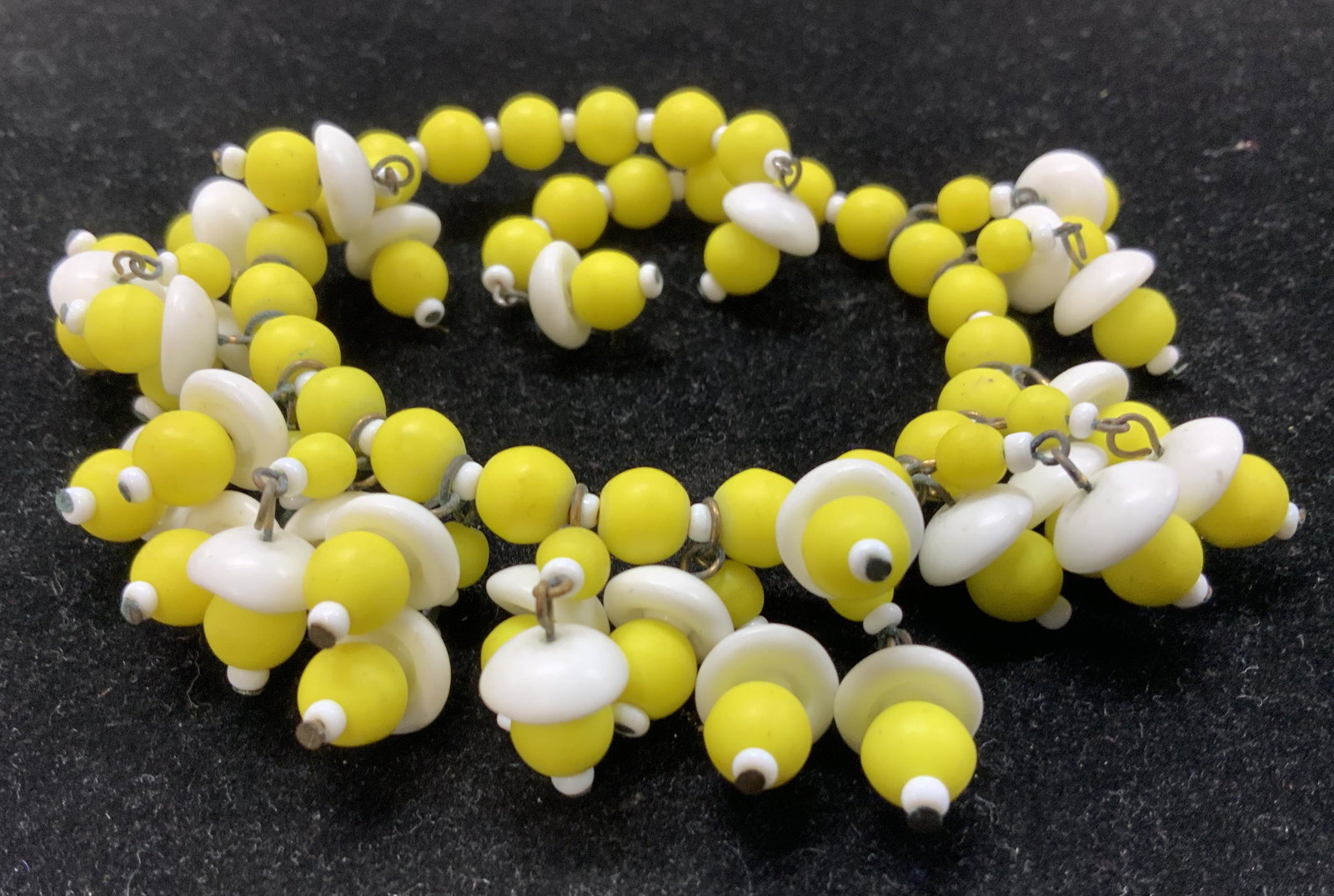 Ceramic Beaded Wire Wrap Bracelet (1 of 6)