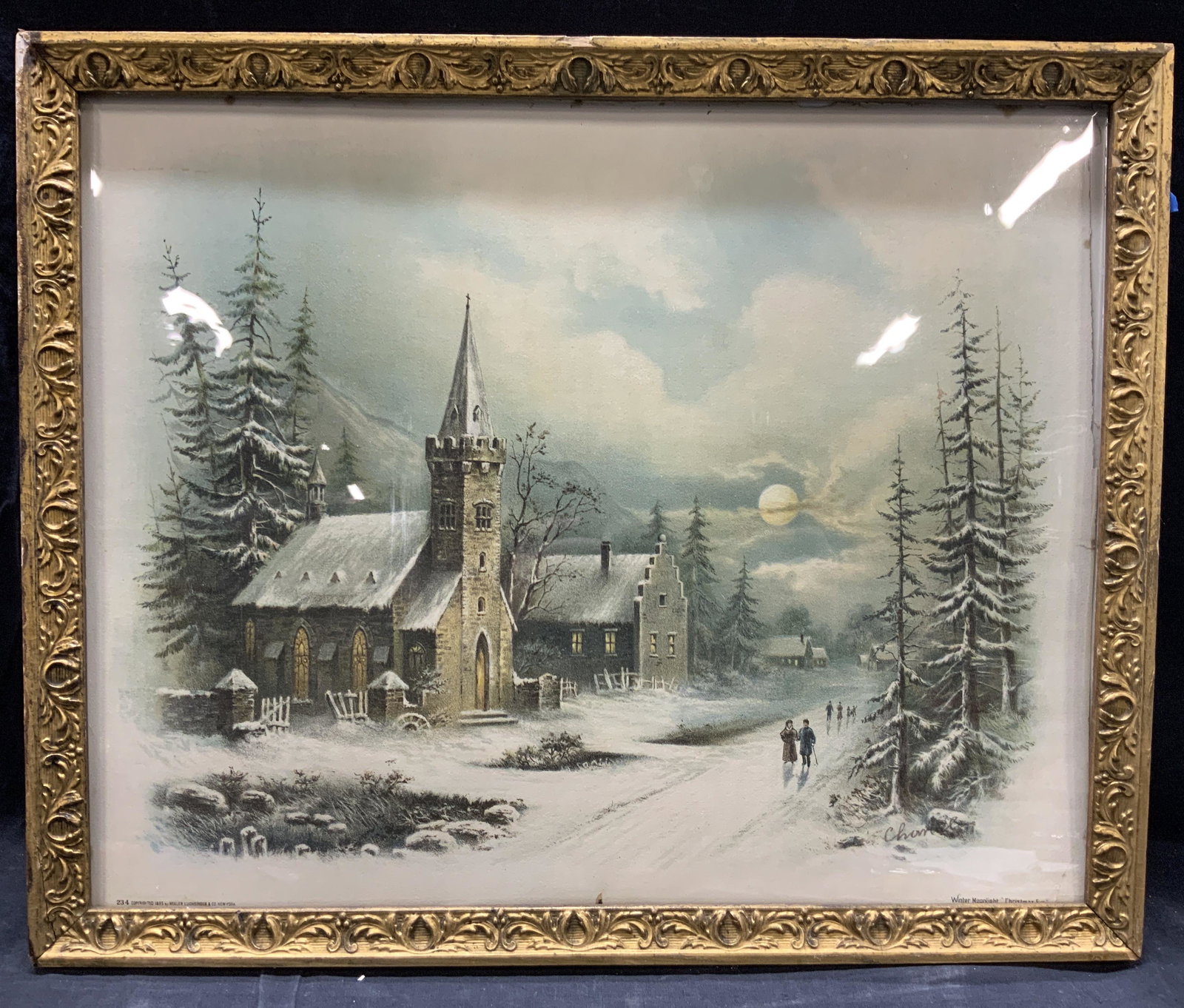 Willian Chandler Winter Moonlight Serigraph (1 of 10)