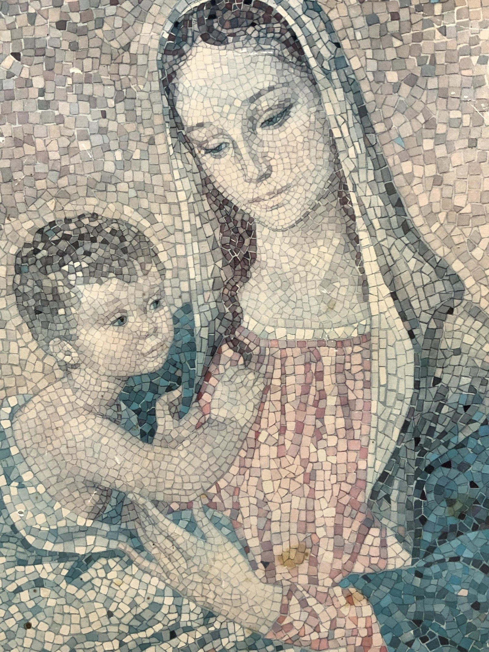 Madonna & Child Framed Mosaic Litho (1 of 10)