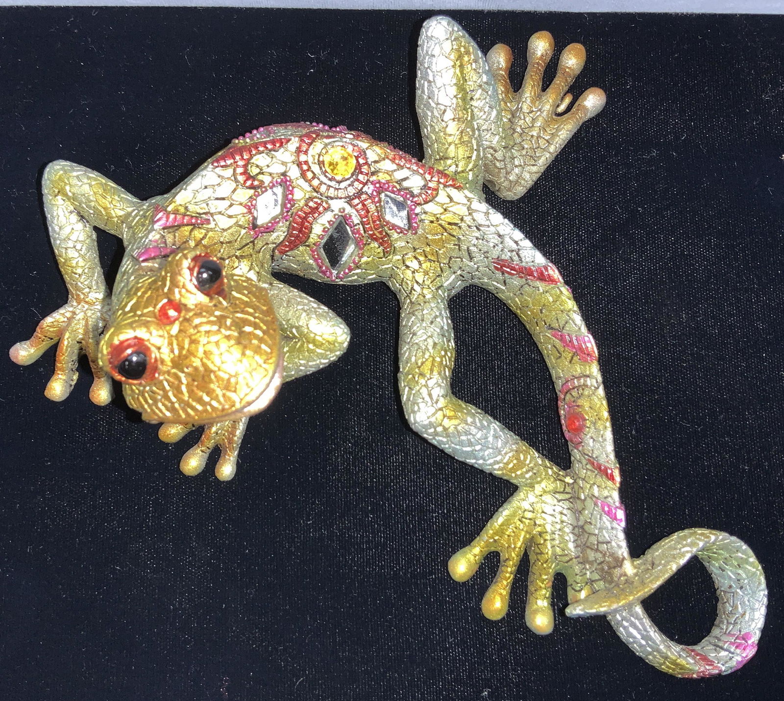Artisanal CHAMELEON/ Lizard Wall Figural (1 of 6)