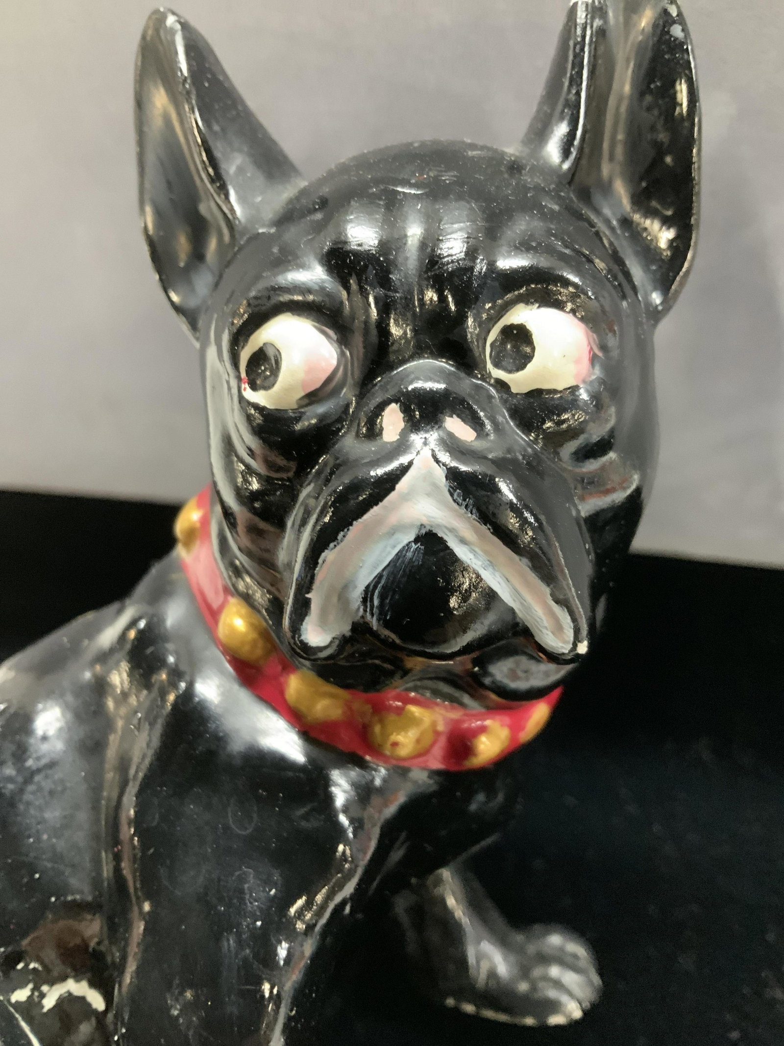 Hand Painted Porcelain French Bull Dog (1 of 6)
